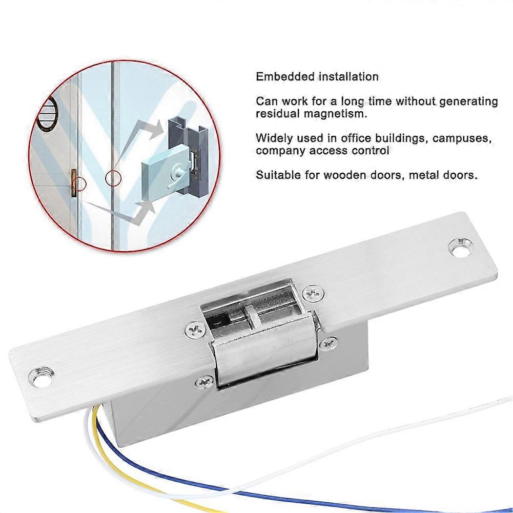 DC 12V Nc NO Type Electric Cathode Lock Door Access Security Locks with Signal Feedback