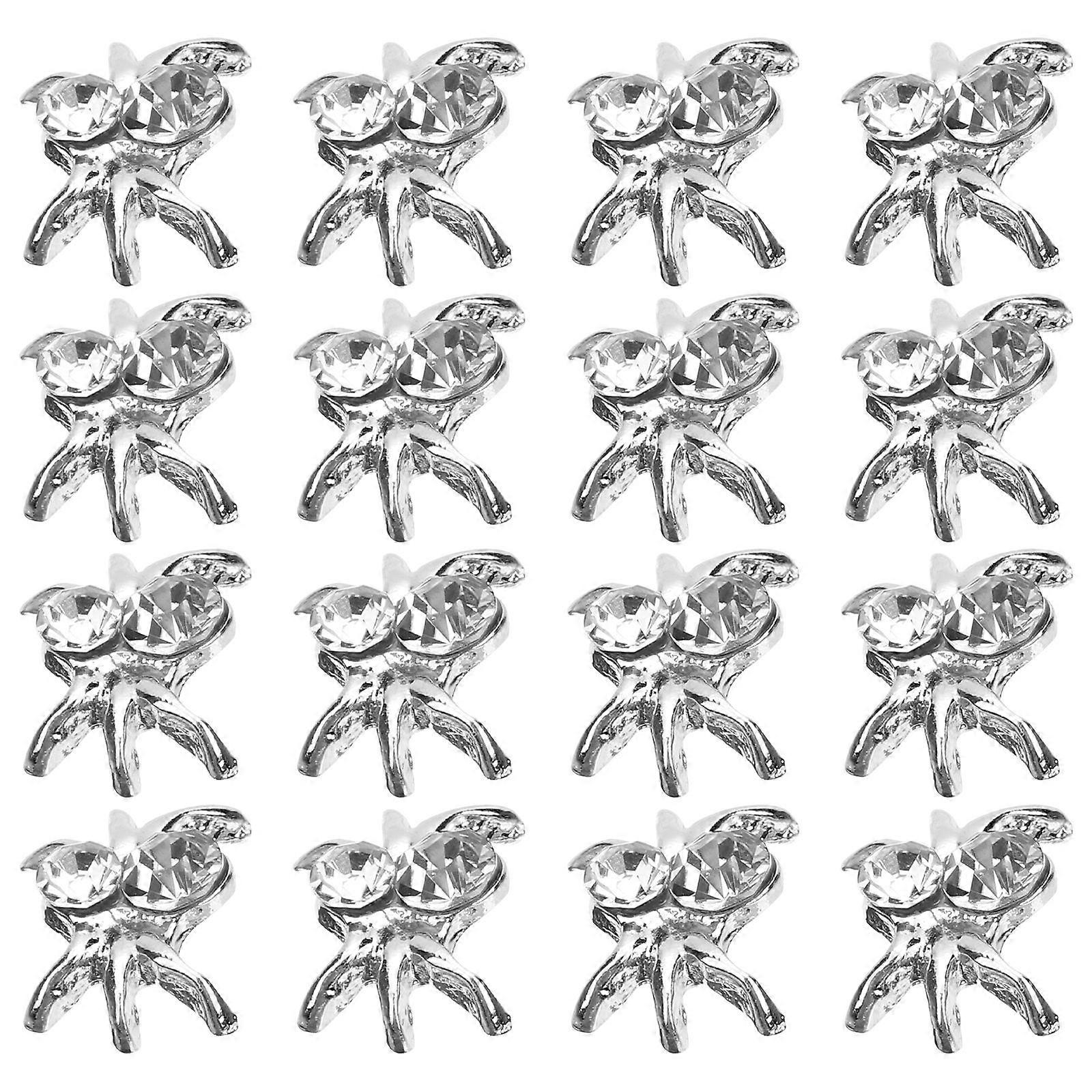 Spider Nail Charms 30pcs Halloween Nail Art Decorations Durable Material for Professional and Personal Use