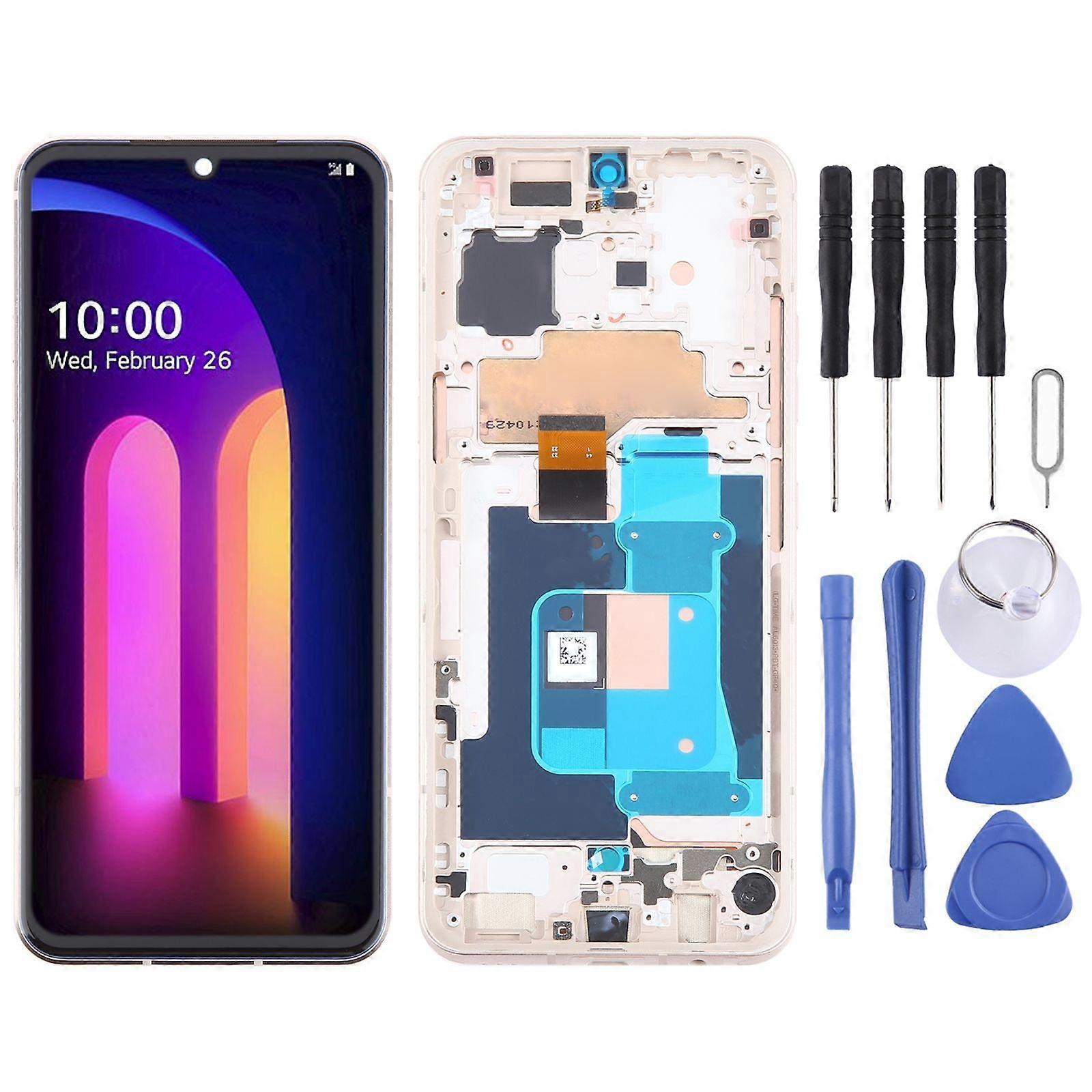 For LG V60 ThinQ KR Version COMPATIBLE LCD Screen with Frame