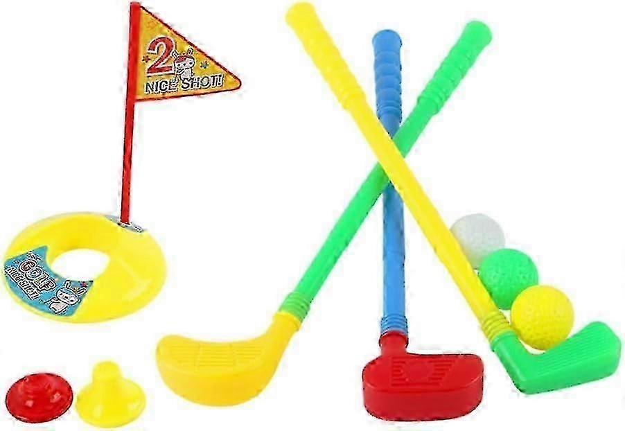 子供用ゴルフクラブプラスチックゴルフセット - 子供のための屋内および屋外ガーデンゲーム、完璧なスポーツおもちゃギフト - 1つの完全なセットが含まれています