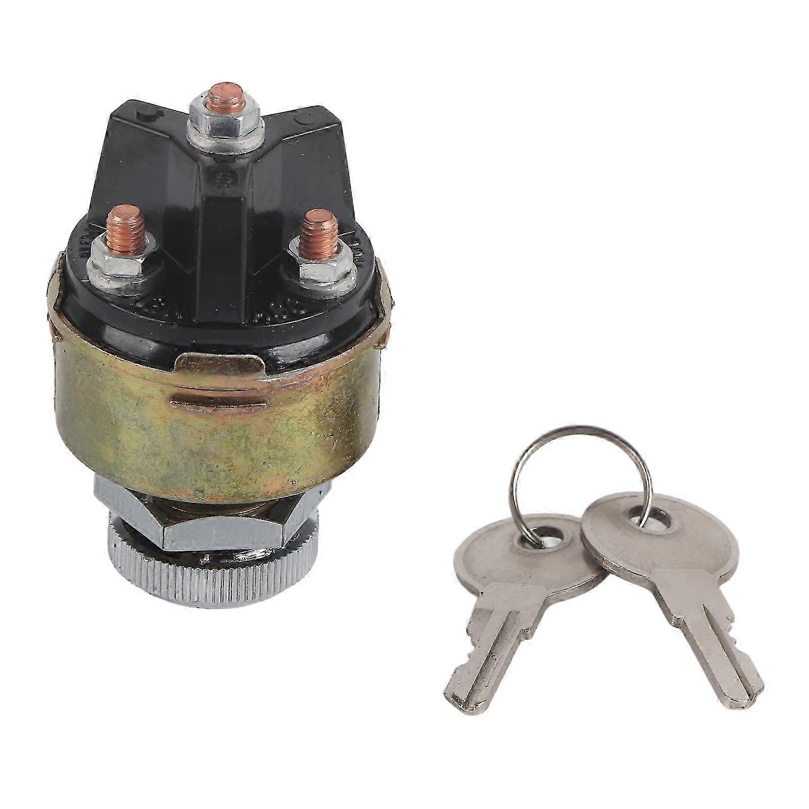 Universal Ignition Switch Assembly with 2 Keys for Car Truck Trailer SZRH A-DS