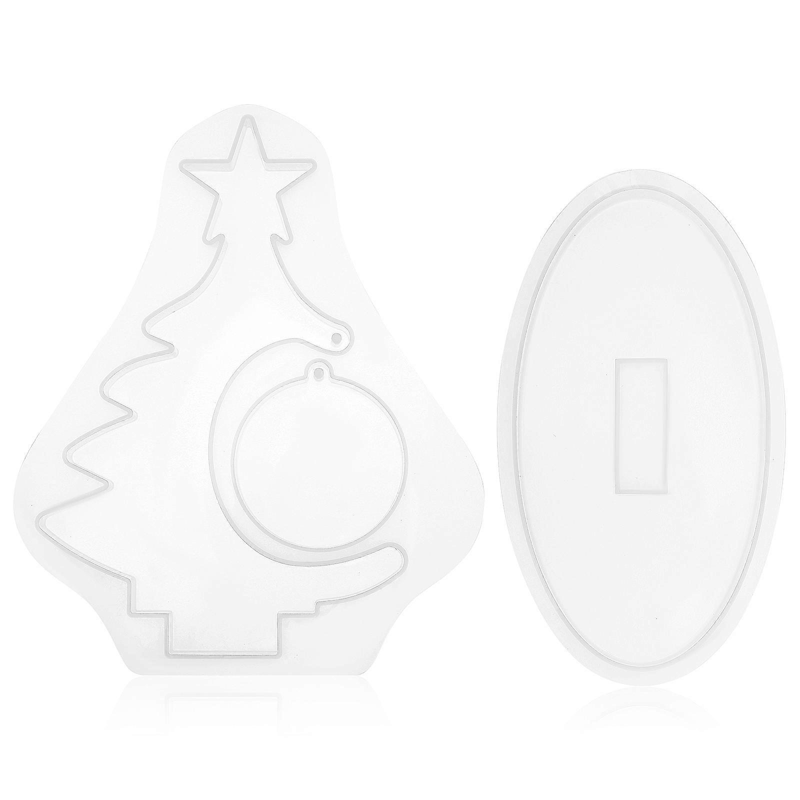 Silicone Christmas Tree Mold for Epoxy DIY Crafts, Easy Release Frame Making Mold for Home Decoration & Festive Ornament Crafting