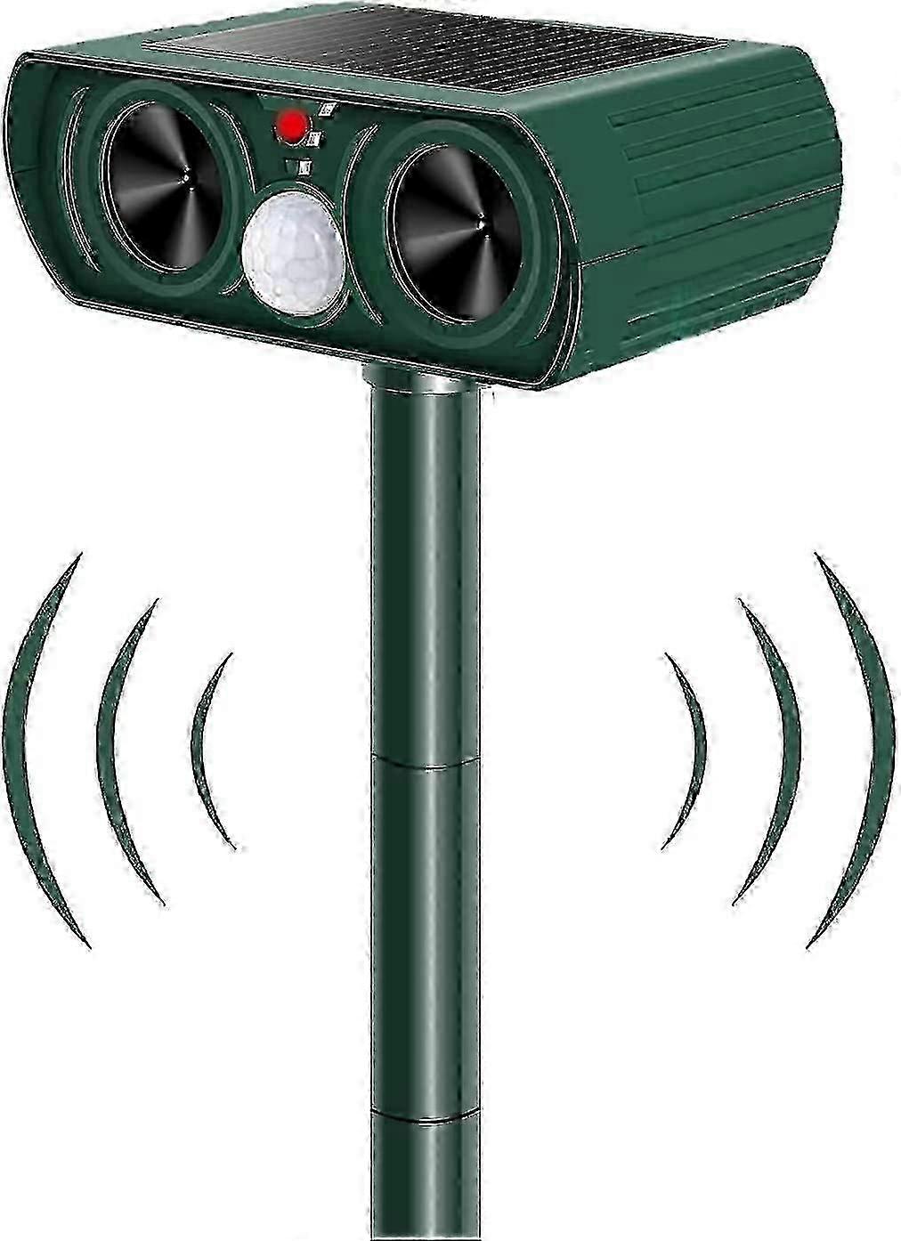 Ultrasonic Cat Repeller, Solar Powered Cat Repeller, Ultrasonic Rodent Repellent Waterproof Outdoor Cat Repellent With Motion Sensor For Anti Cats Dog