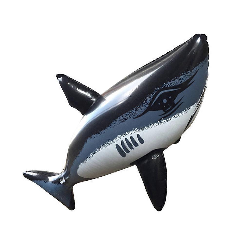 Inflatable Shark Pool Float Cartoon Water Toy for PVC Summer Fun at Beach Parties and Pool Play