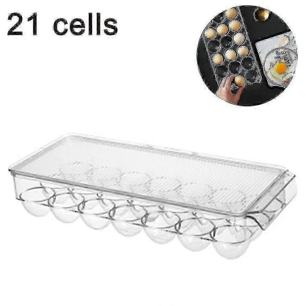 Egg Holder Refrigerator Egg Rack Storage Box, Keep Eggs Fresh,clear...