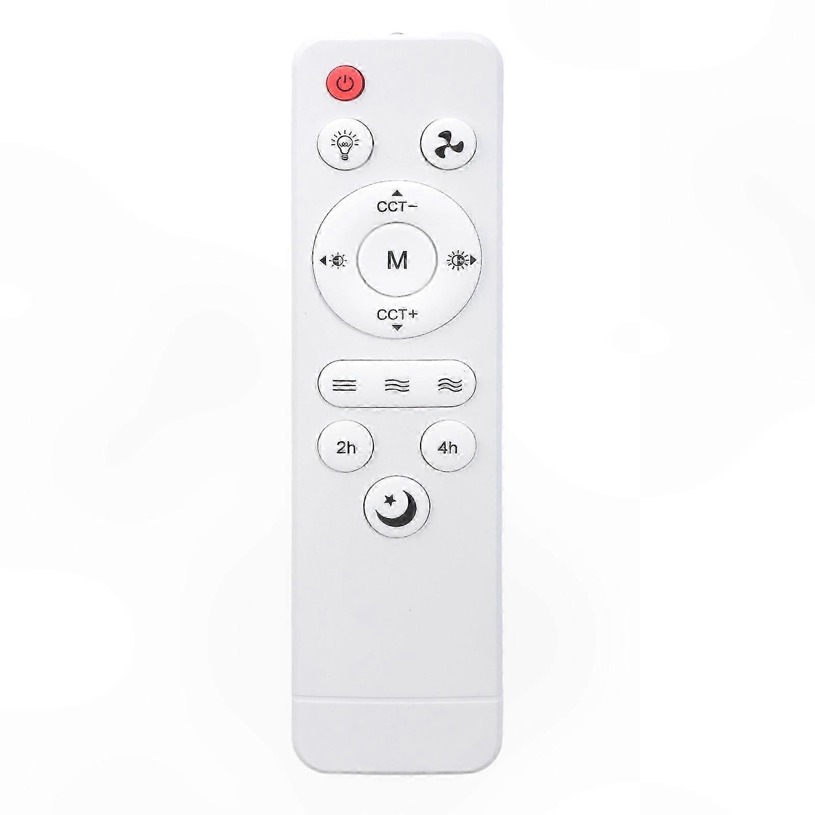 IR Remote Control for E27 Ceiling Fan Lights with Dimming and Color Adjustment Functionality