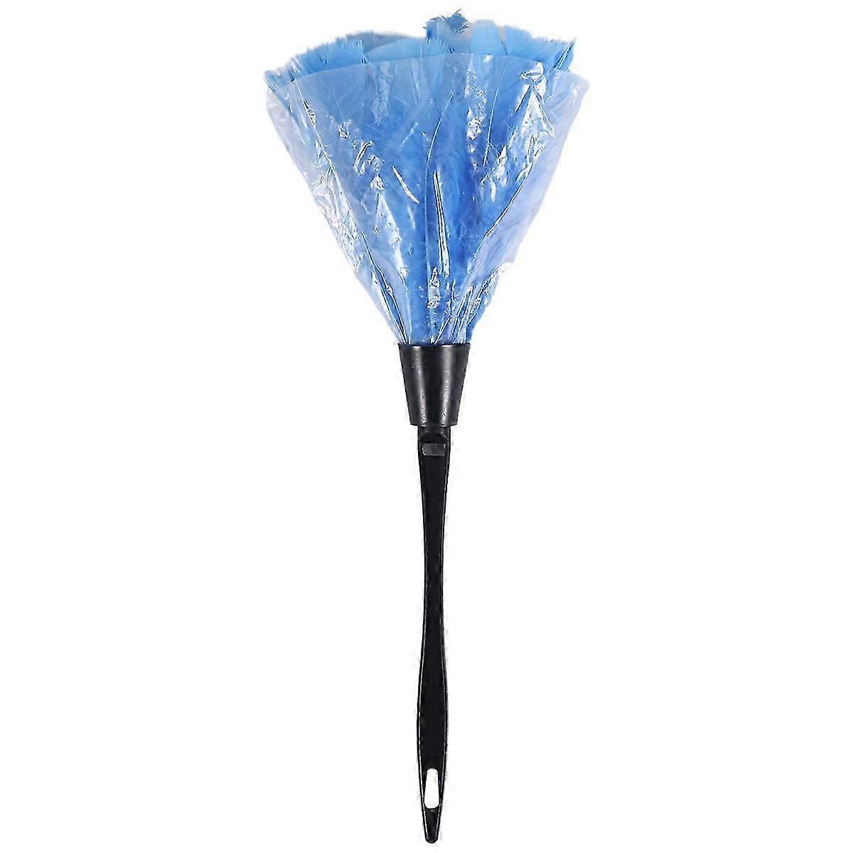 1pc Duster with Black Plastic Handle Cleaning Tool(blue)