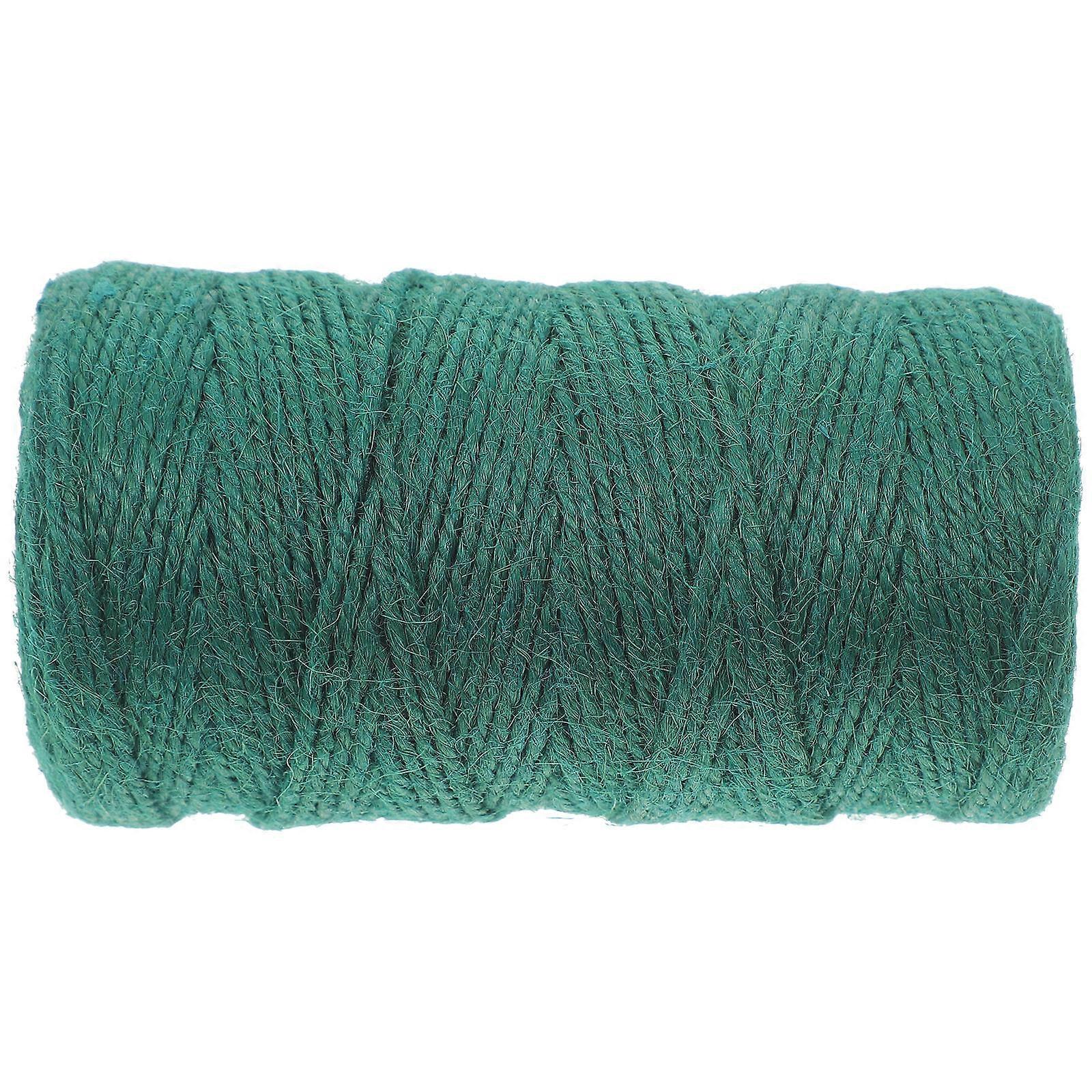 Garden Twine Natural Jute Twine for Decor 1 Roll Durable Green Rope