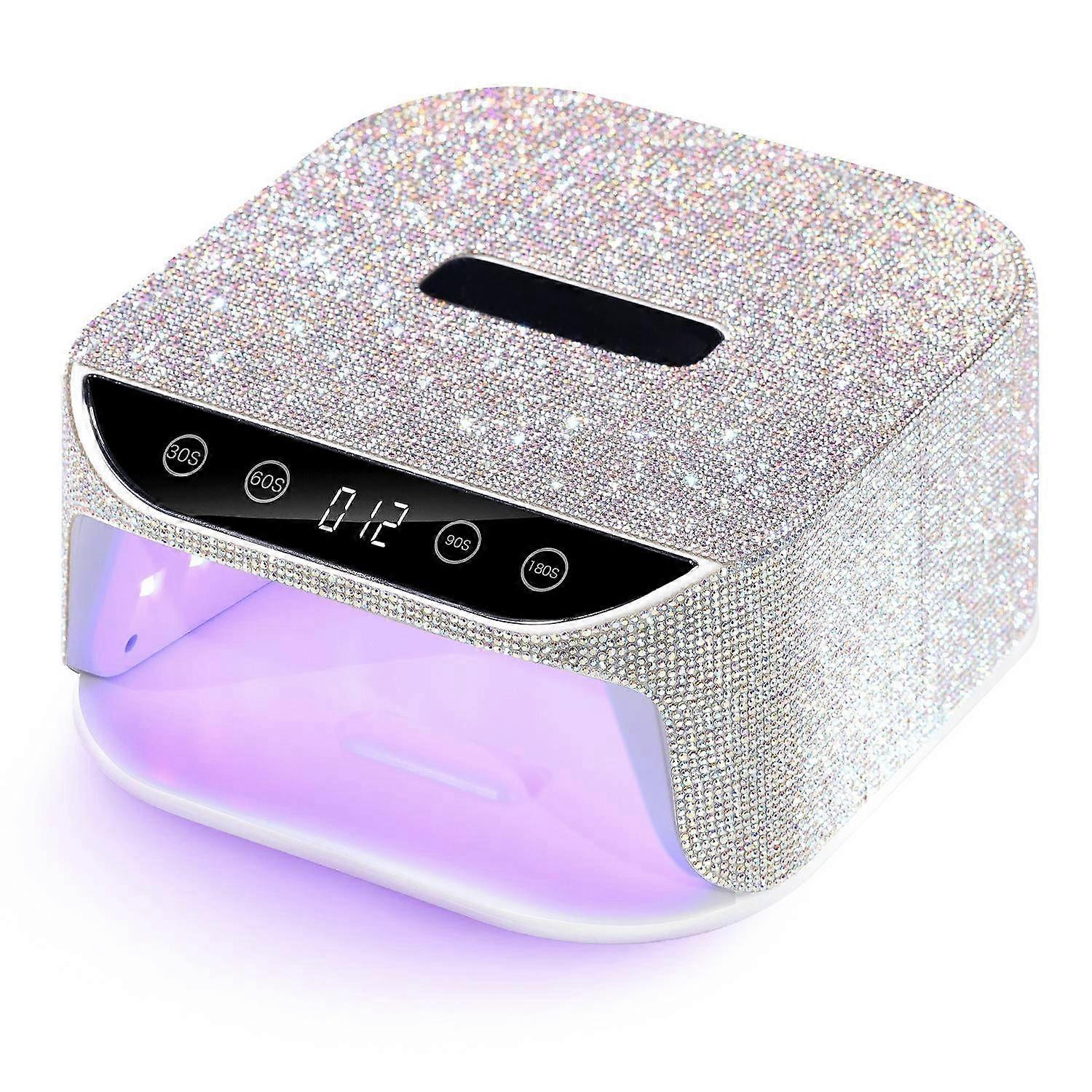 Professional Nail Lamp UV Light , 4 Timers Nail Dryer - silver