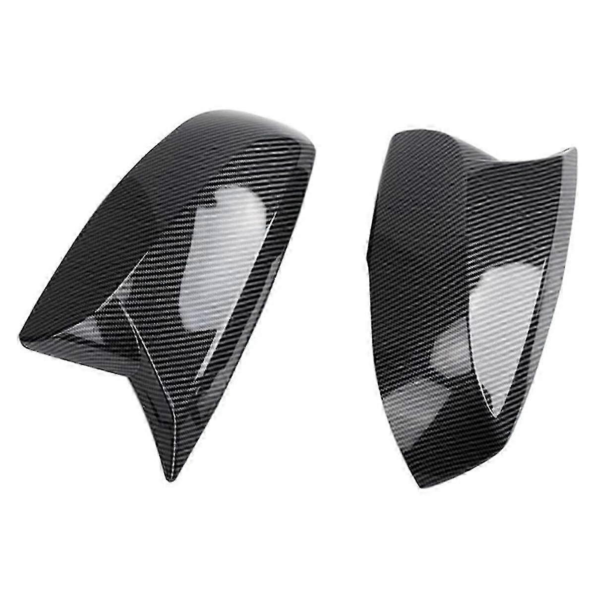 Rear View Mirror Guard Cover Trim for Car Side Accessories (2019-2023 Model, Carbon Fiber Pattern)