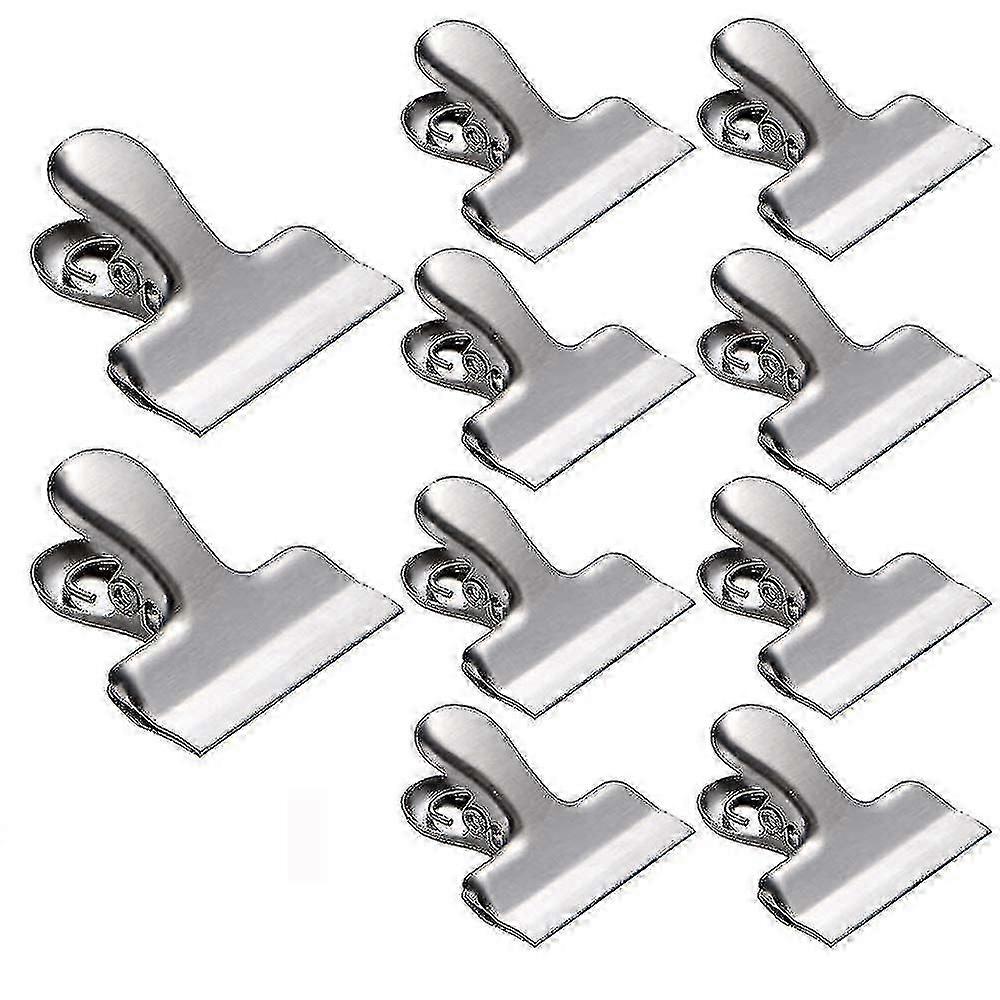 1.5'' 10pcs Stainless Steel Bag Clips, Air Tight Seal Grip