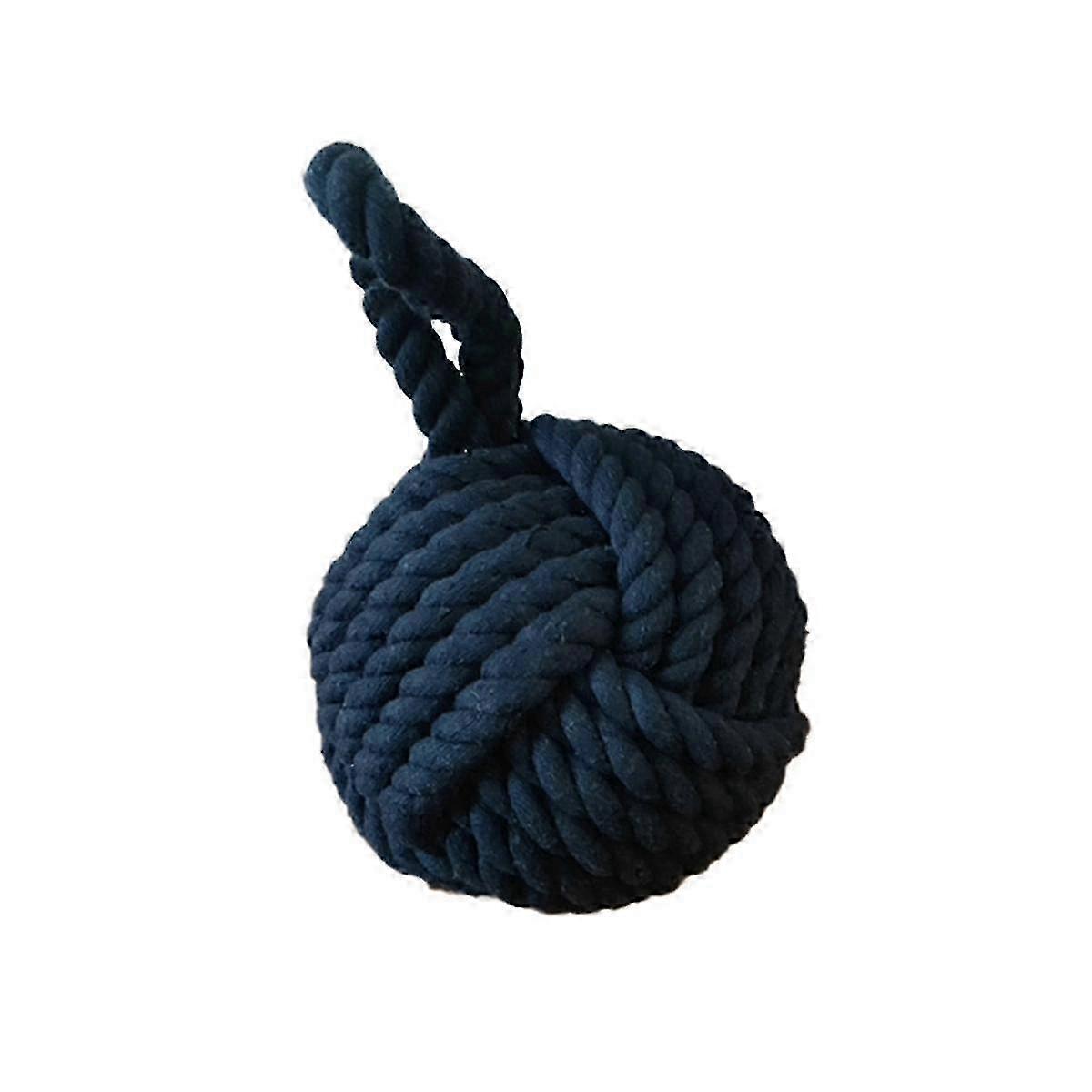 6 polegadas Monkey Fist Rope Door Stopper Nautical Knot Decor para toalha de mesa