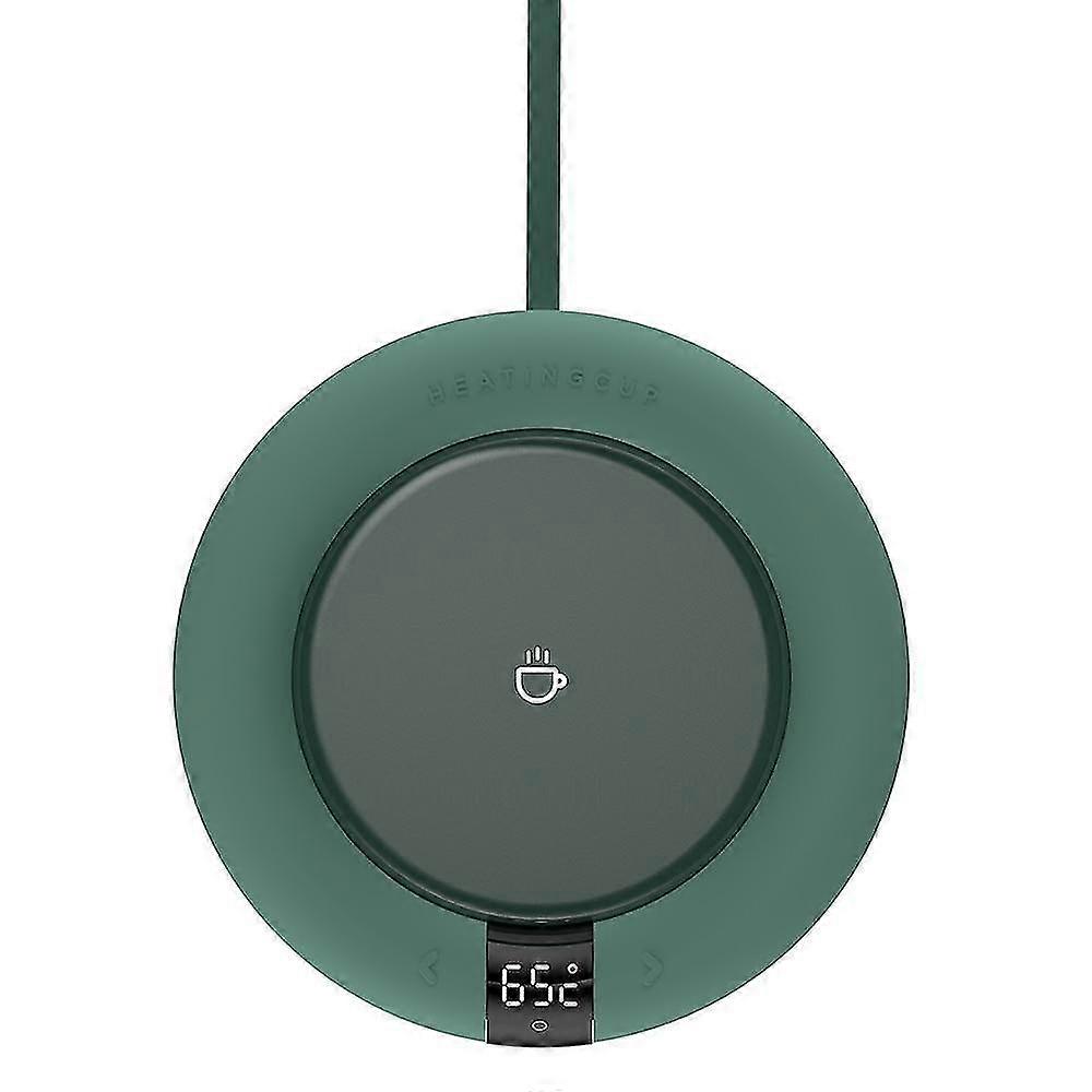 Smart touch drinks cups heating and warming coasters(Green)