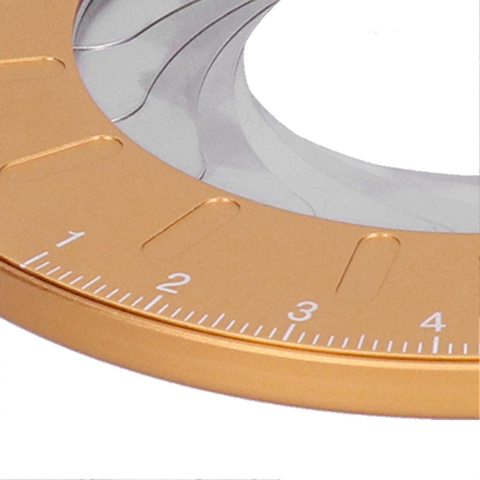 Outil de dessin circulaire en acier inoxydable, diamètre réglable, pour le travail du bois