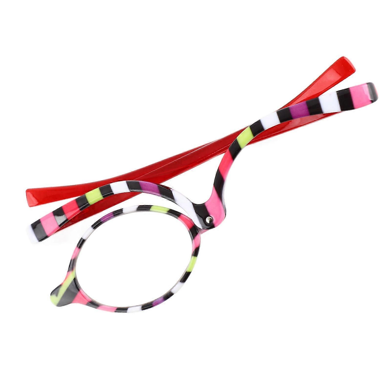 +4.00 Colorful Rotating Single Lens Magnifying Cosmetic Glasses