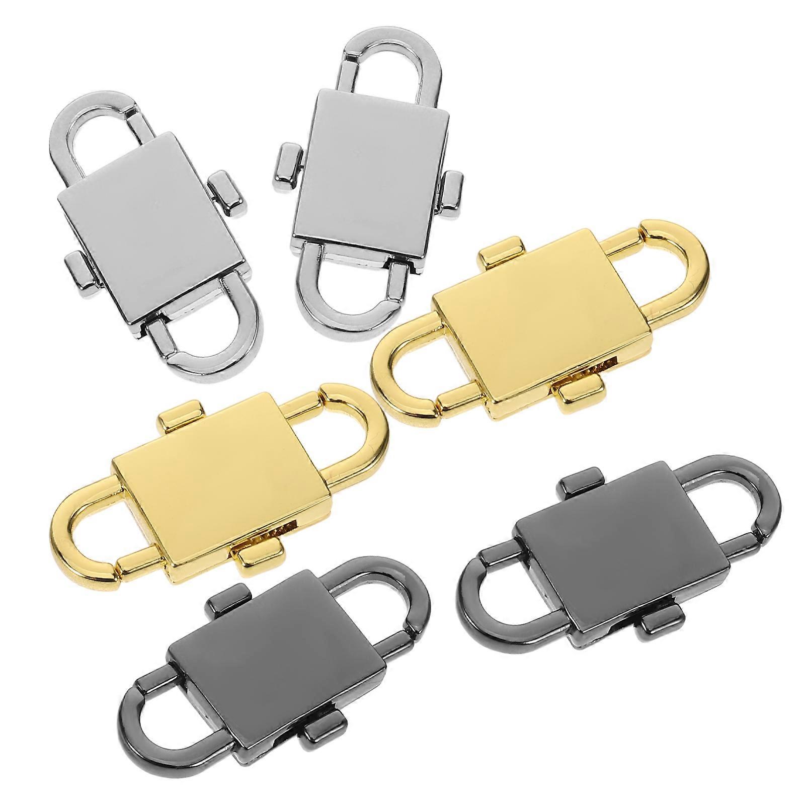 Universal Chain Clip Metal Strap Buckle for Shoulder Strap Adjustment 6Pcs