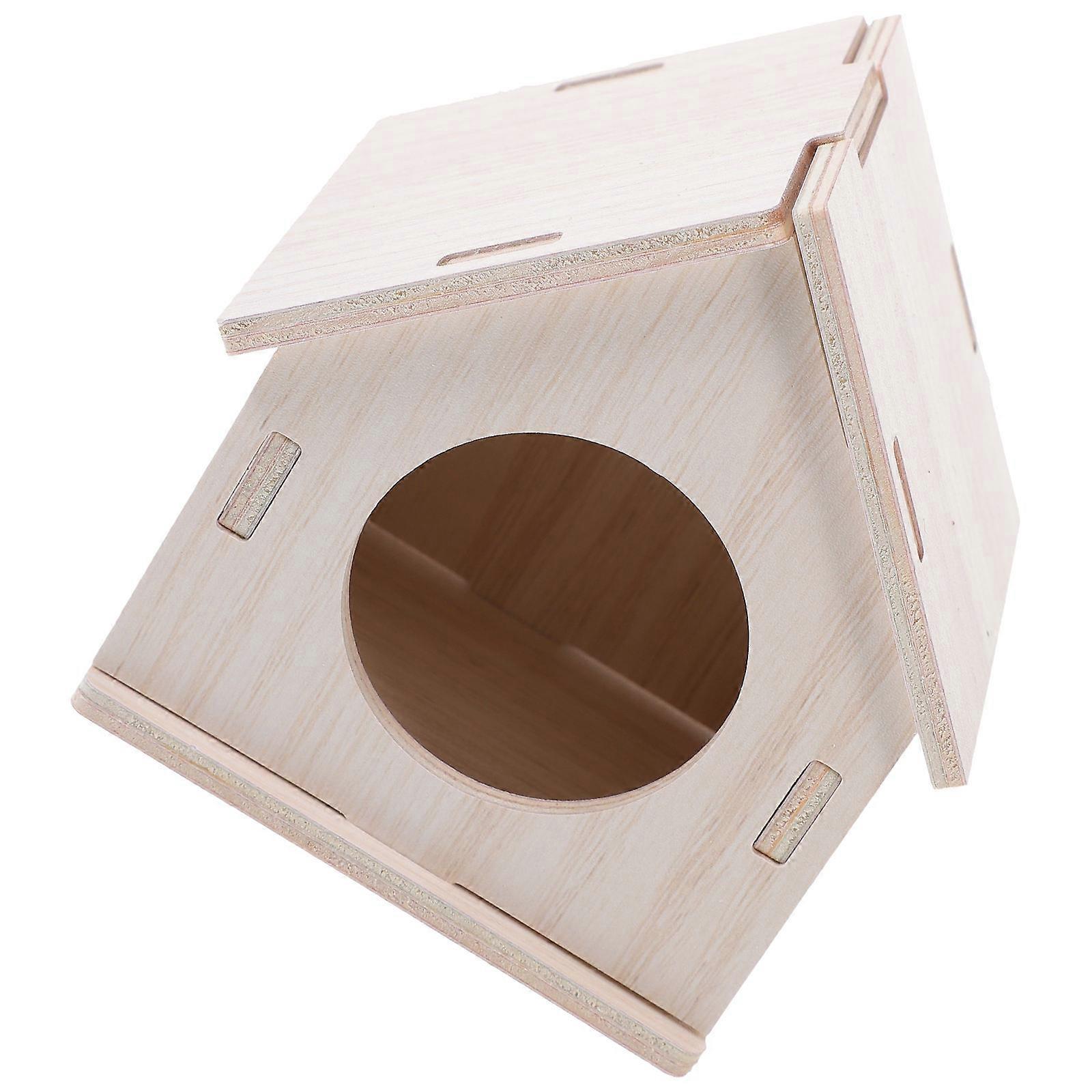 Hamster House Wooden Hamster Hideout Durable and Comfortable 2Pcs