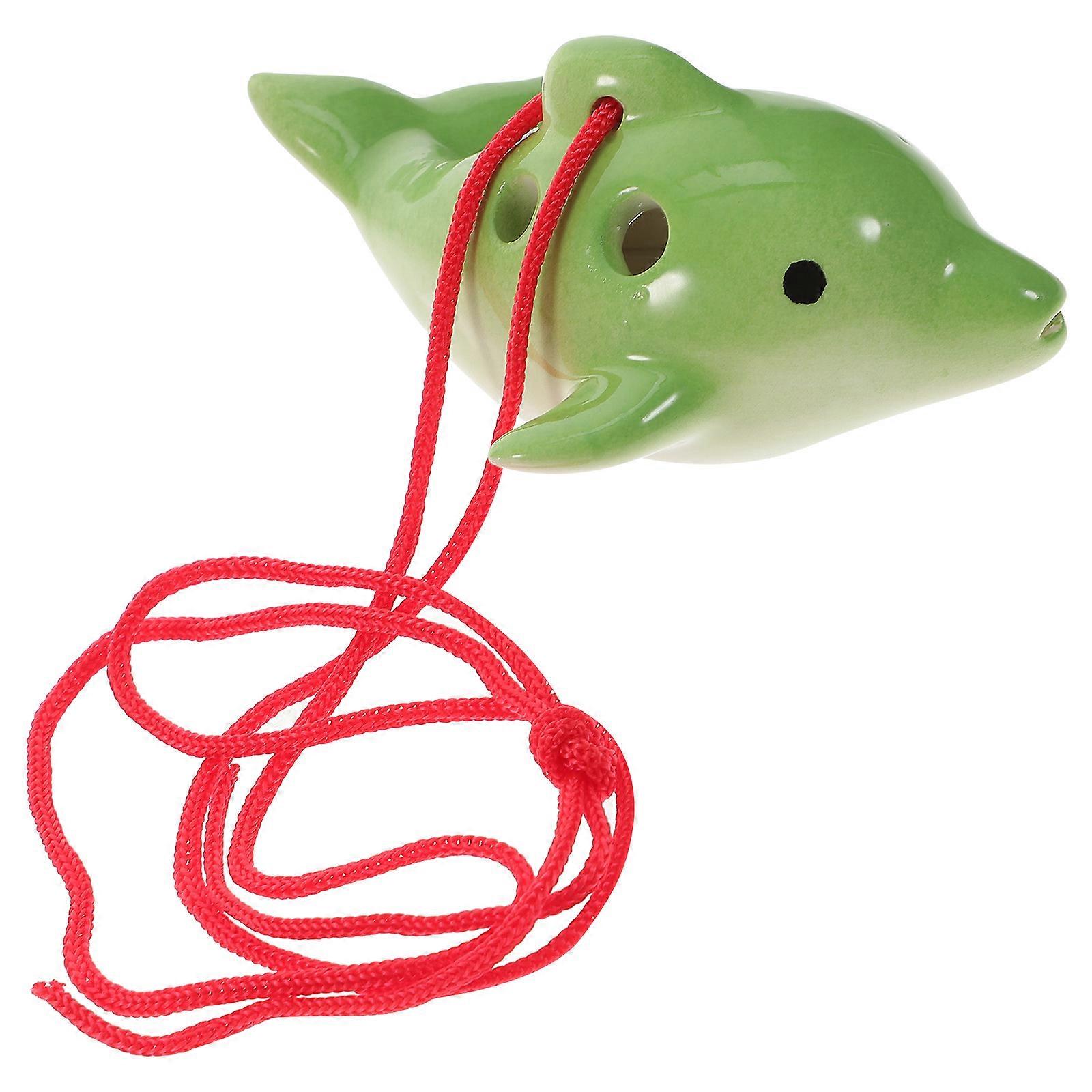 6-Holes Ceramic Ocarina for Beginner Musical Instrument Practice 2Pcs