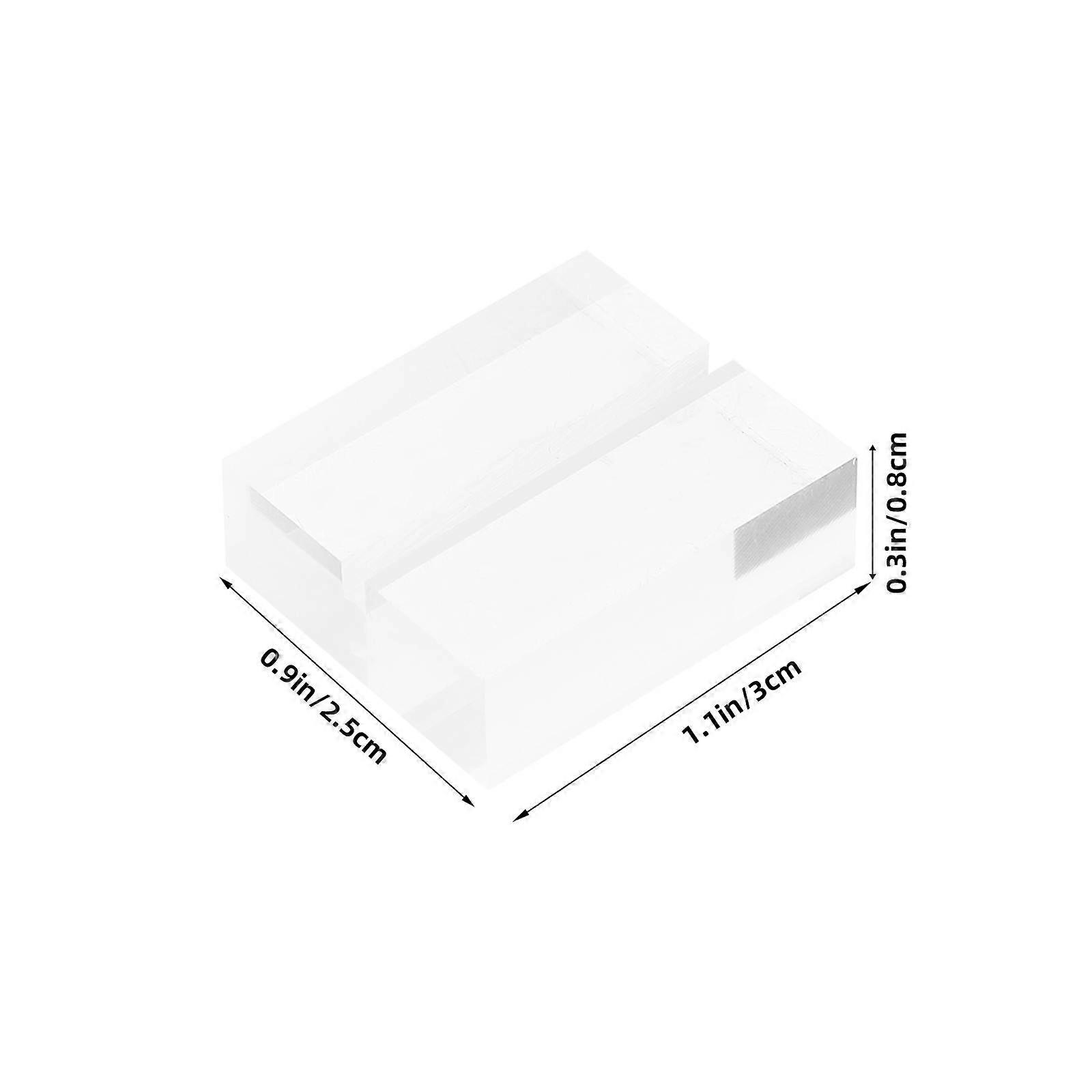 Postcard Holder Acrylic Display Stand for Business Cards 24Pcs Transparent Bases