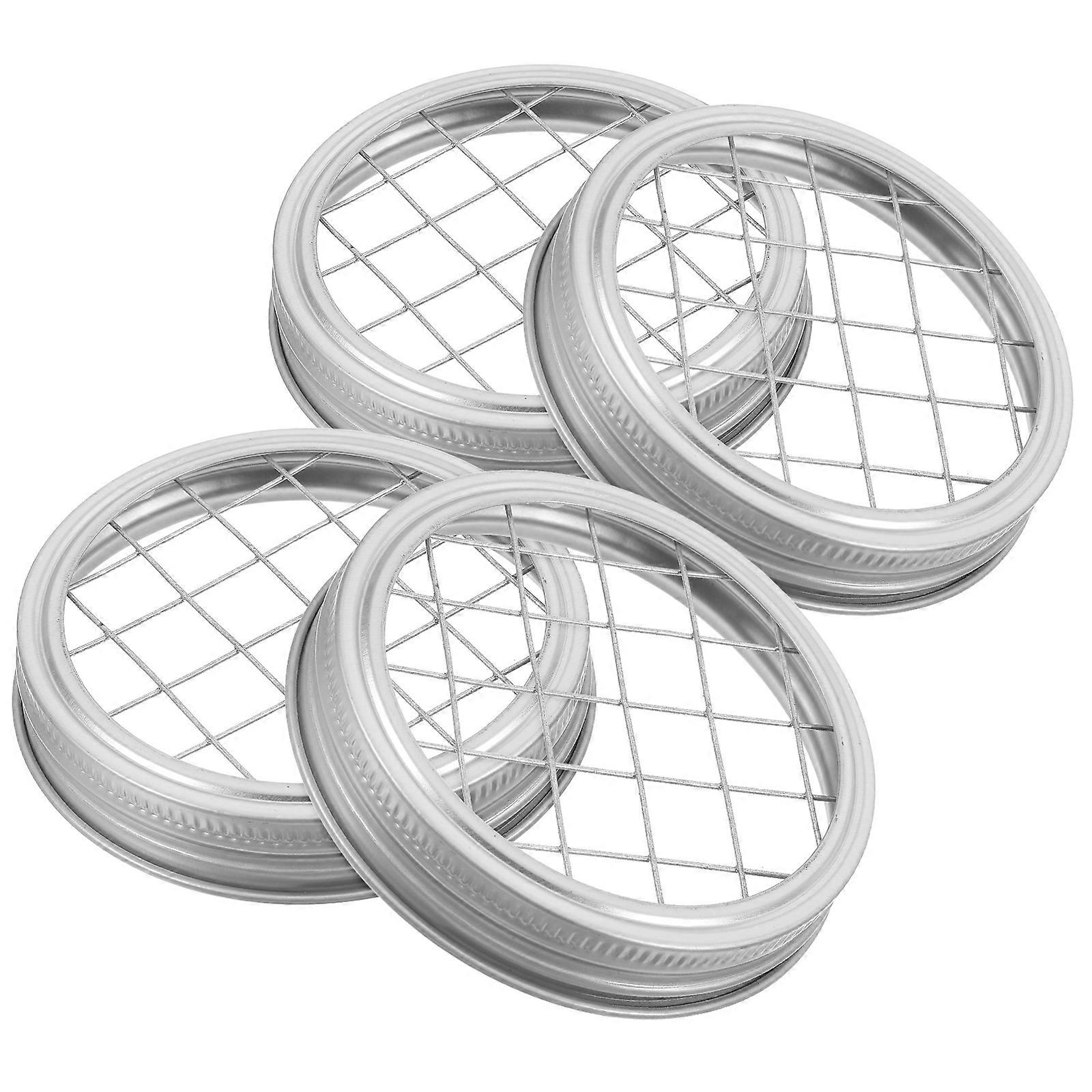 Mason Jar Lid Flower Frog Insert Stainless Steel Lid for Floral Use 16Pcs