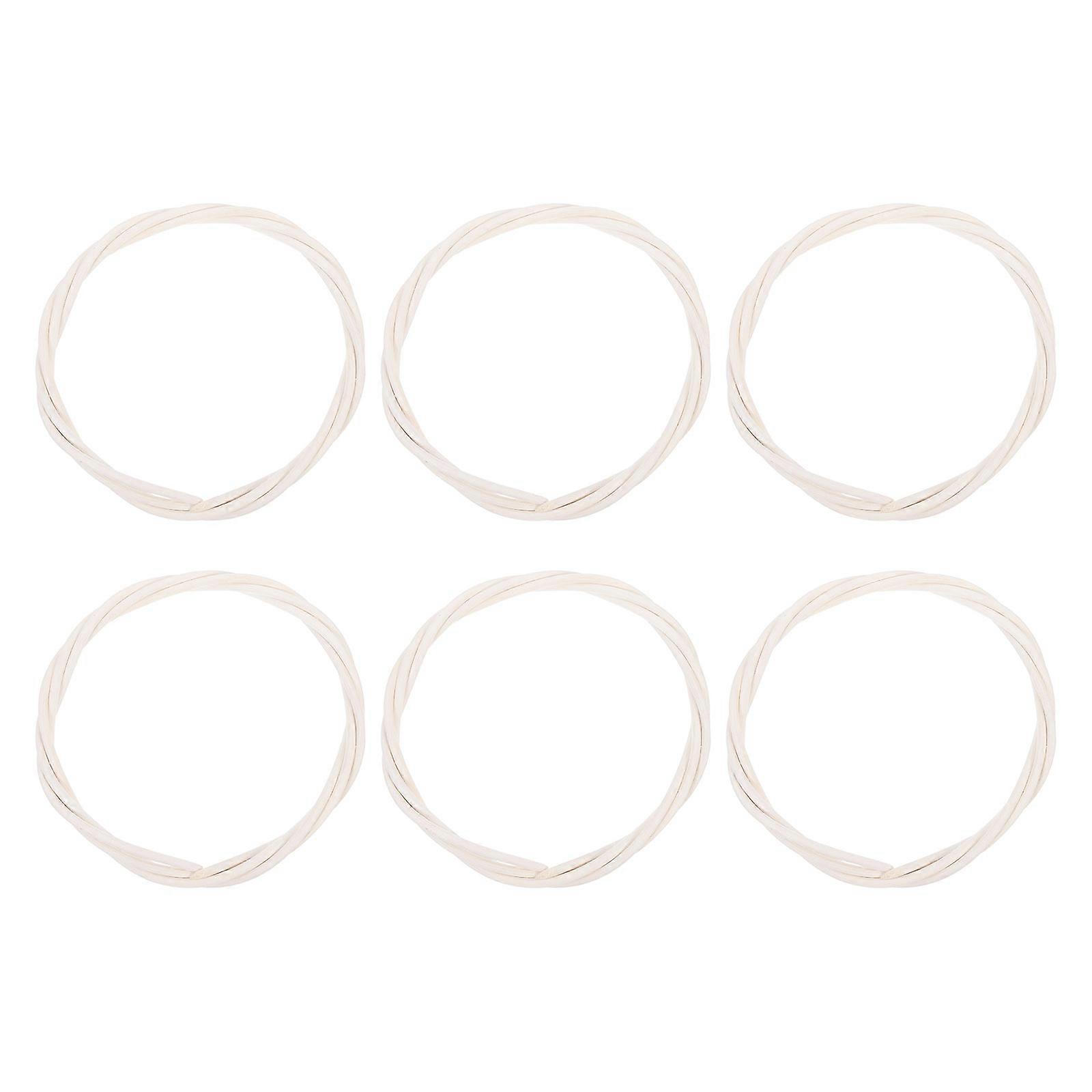 Capturing Dreamcatcher Rattan Ring for DIY 6Pcs Decorative Wreath Circles