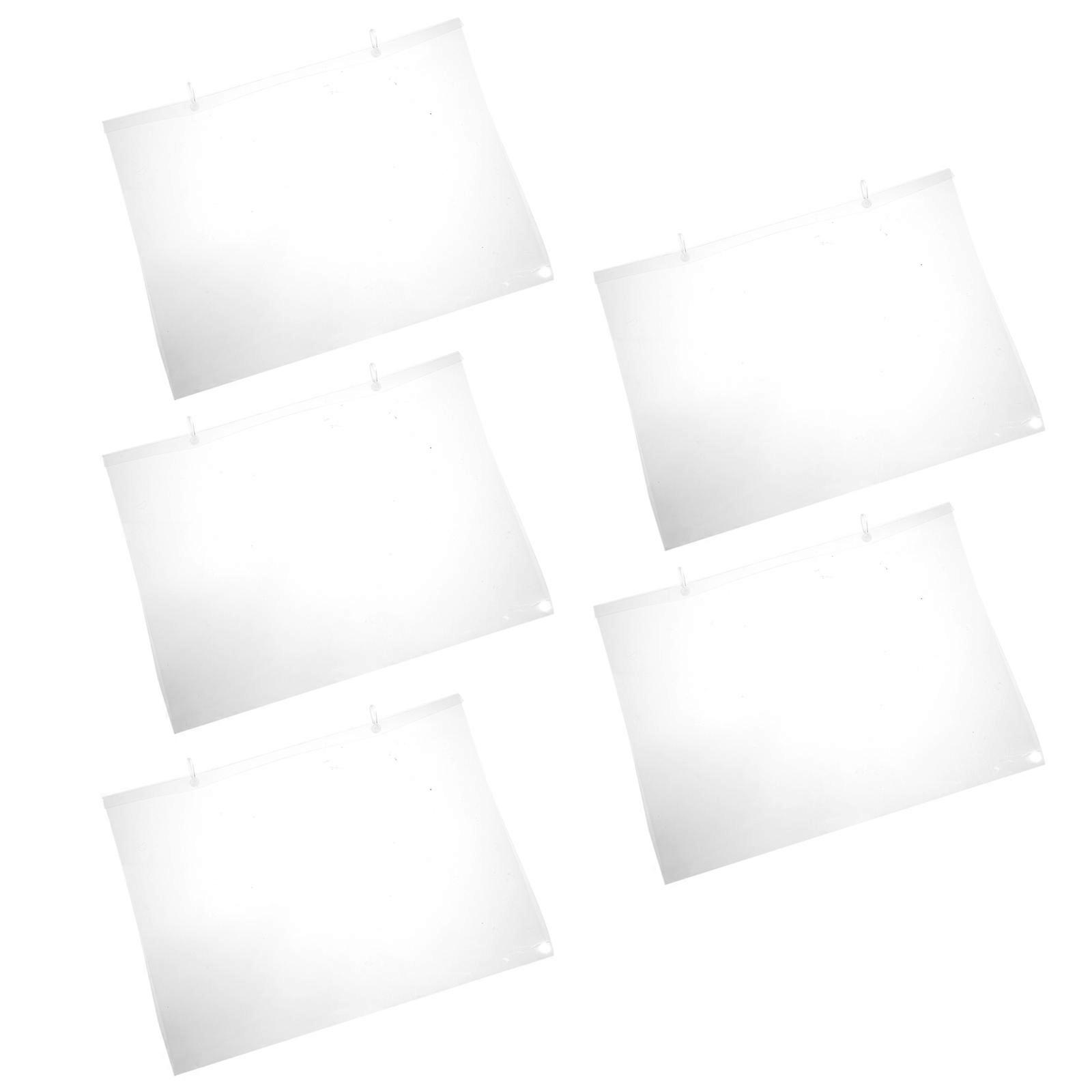 Hanging Tag Commodity Price Tag Envelope for Shops Pvc Transparent for Commercial Use 5Set