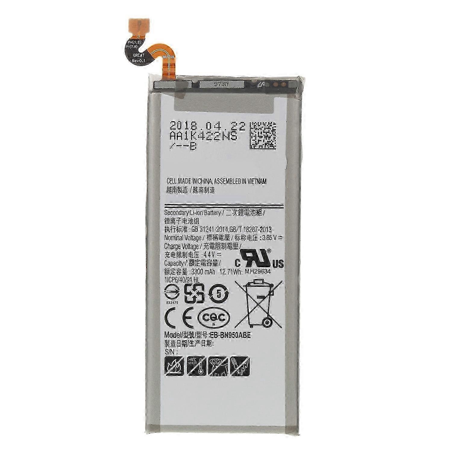 For Samsung Galaxy Note 8 3.85v 3300mah Rechargeable Li-ion Polymer Battery Replacement Part (encode