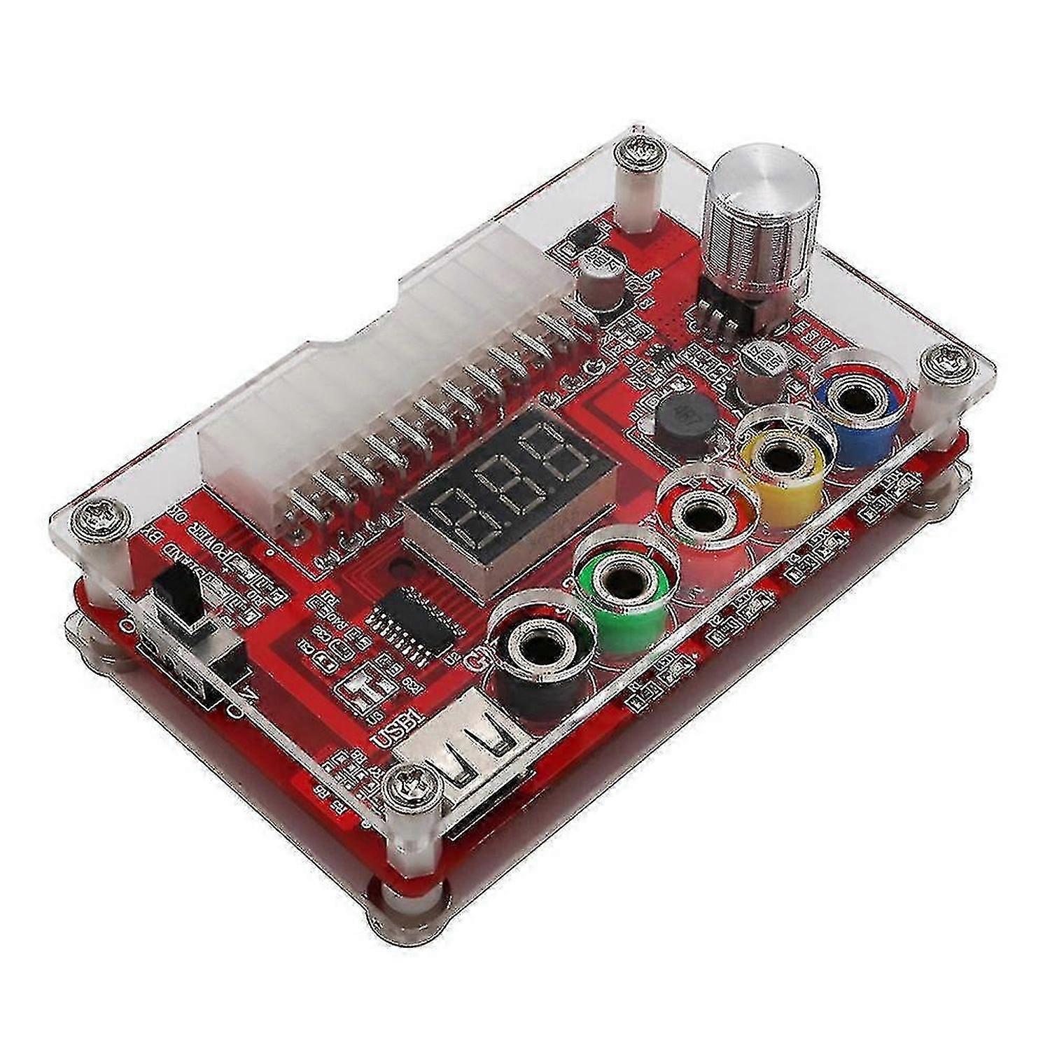 Atx 24pin Power Breakout Board met Adj verstelbare spanningsknop en acryl shell kit spanning regul-dt