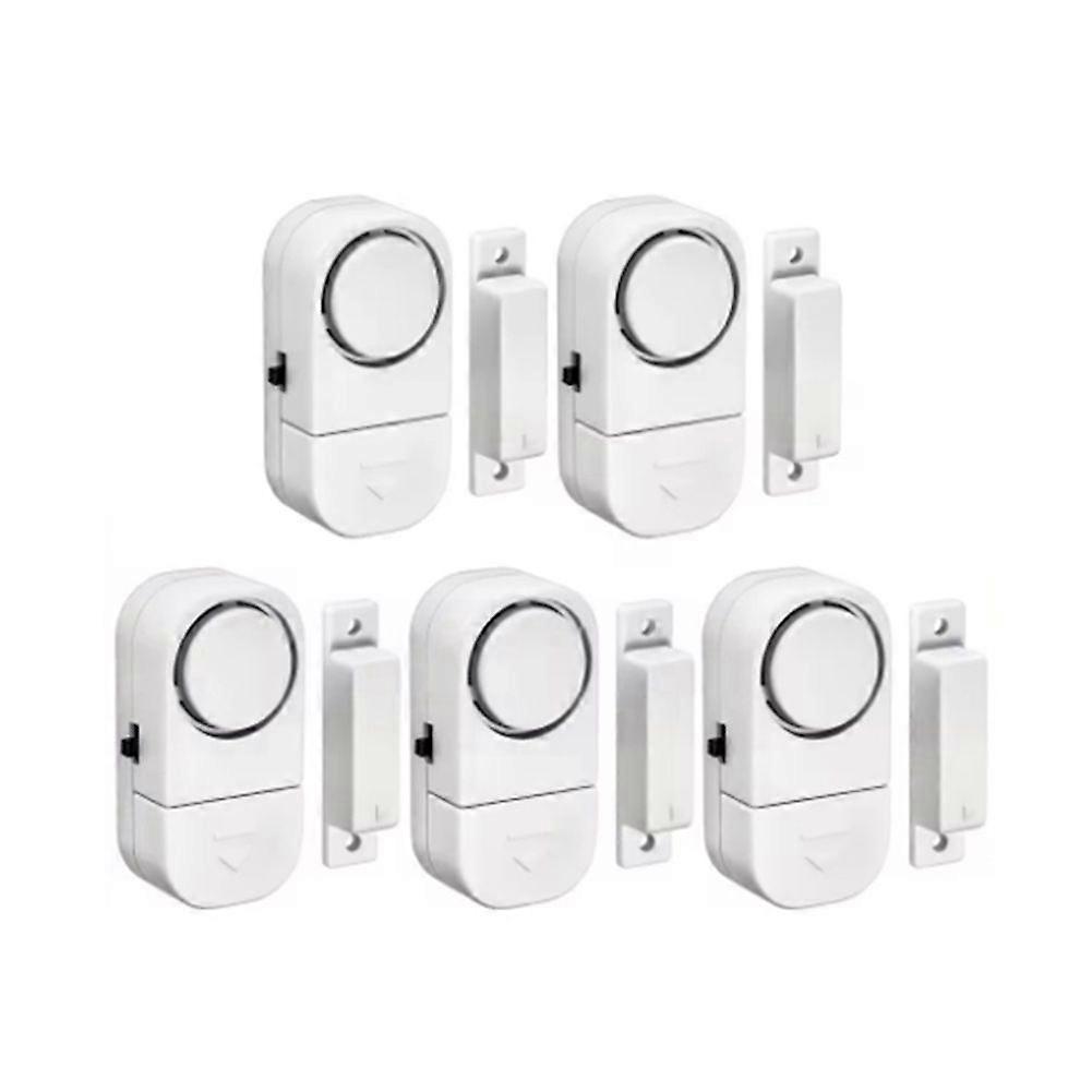 90db Wireless Security Alarm Door Window Sensor Magnetic Opening Sensor Enhanced 5Pcs