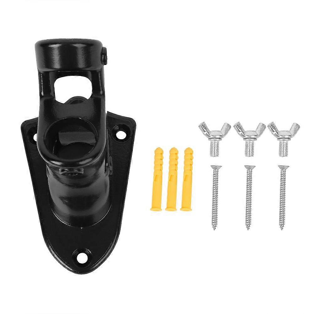 Stainless Steel Outdoor Flagstick Bracket Fixing Support Base Accessory for Flags Black
