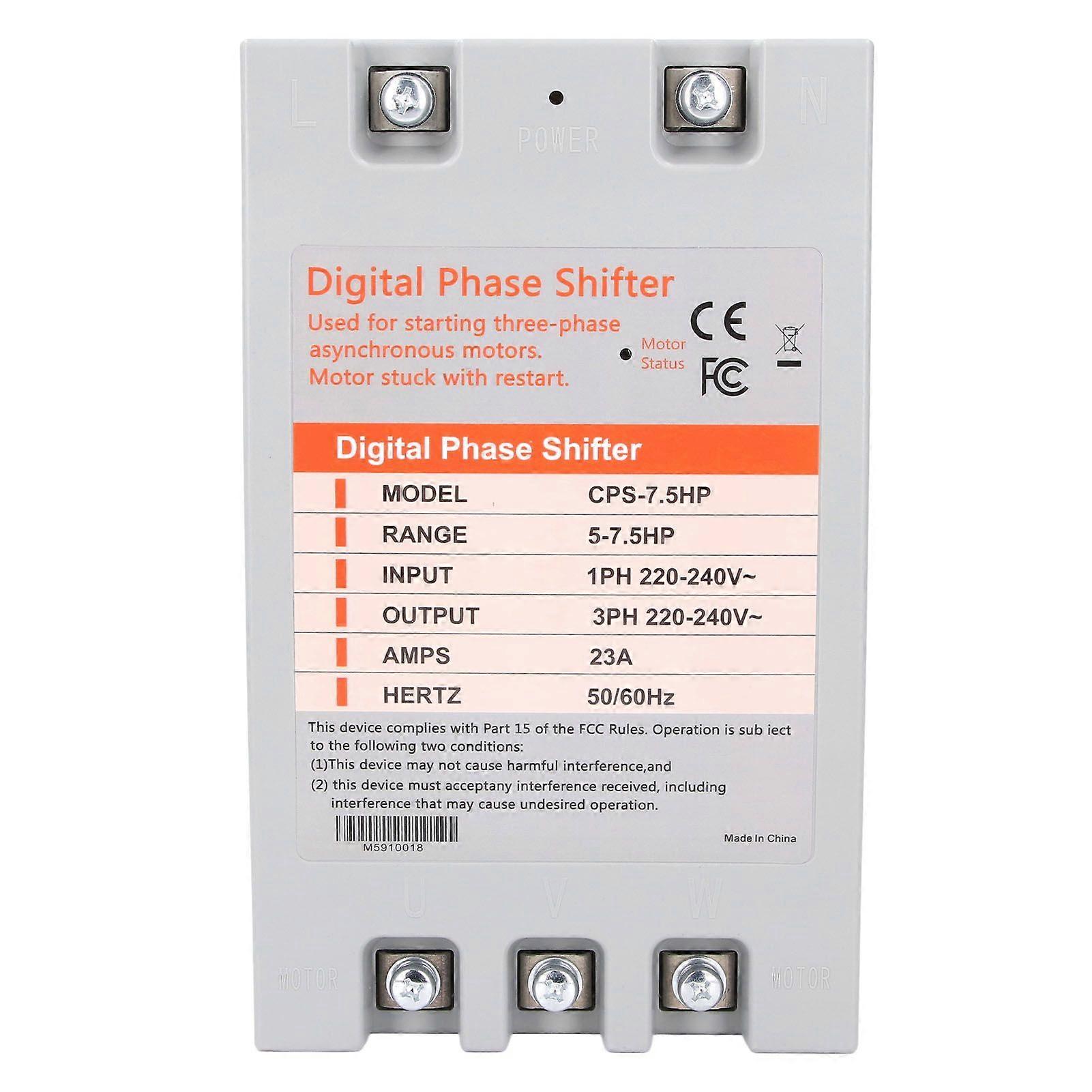 مرحلة واحدة إلى 3 مراحل محول 7.5 حصان محول المرحلة الرقمية 220240VAC