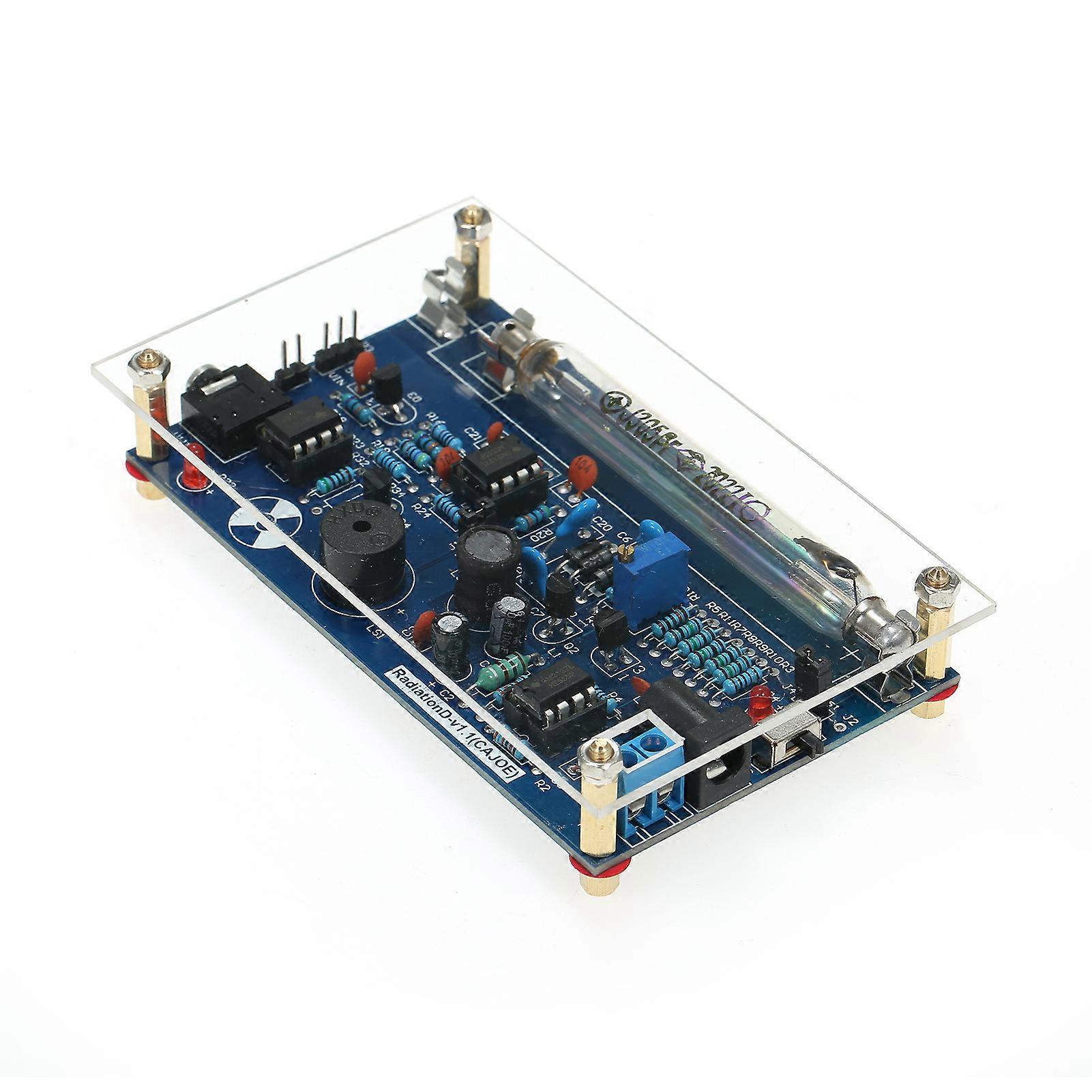 Système de détection de rayonnement assemblé, kit de compteur Geiger de détecteur de rayonnement nucléaire à tube Miller DIY, module expérimental