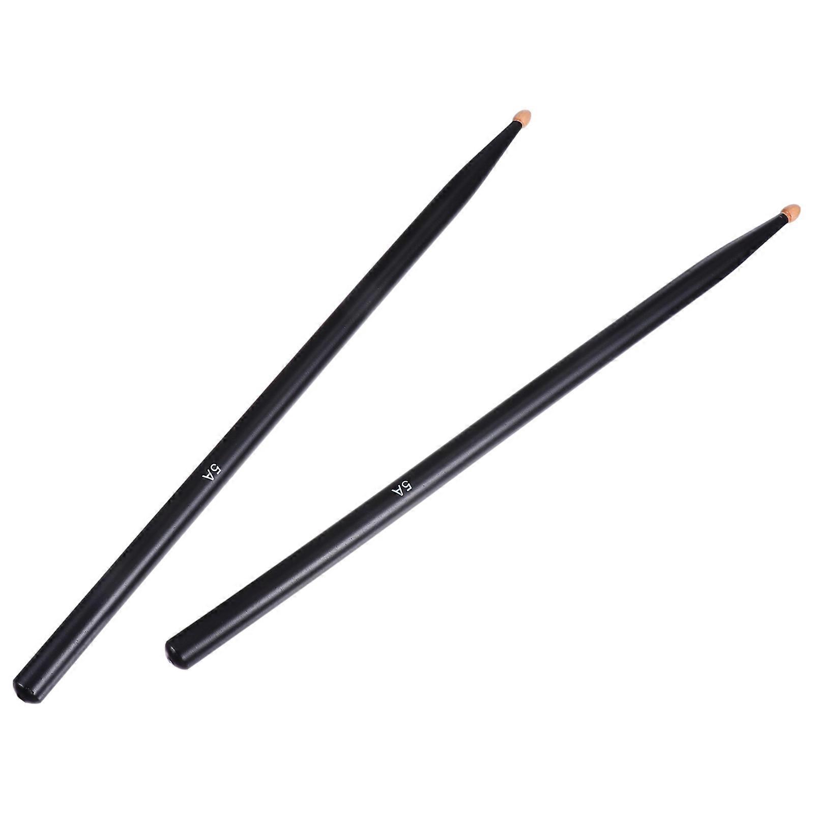Instrument Drumsticks for Percussion Use 1Pair of Black Wood Drumsticks