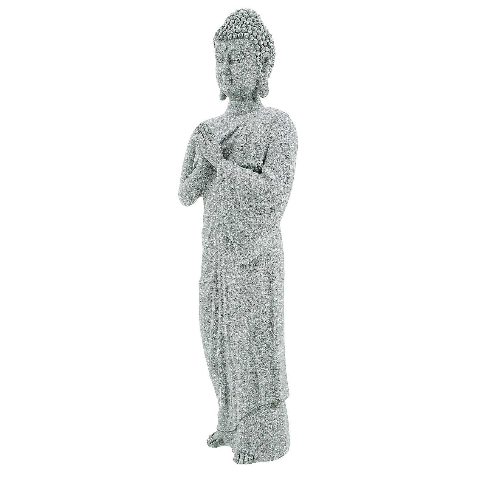 Sandstone Buddha Statue for Zen Decoration Desktop 4Pcs Assorted Color