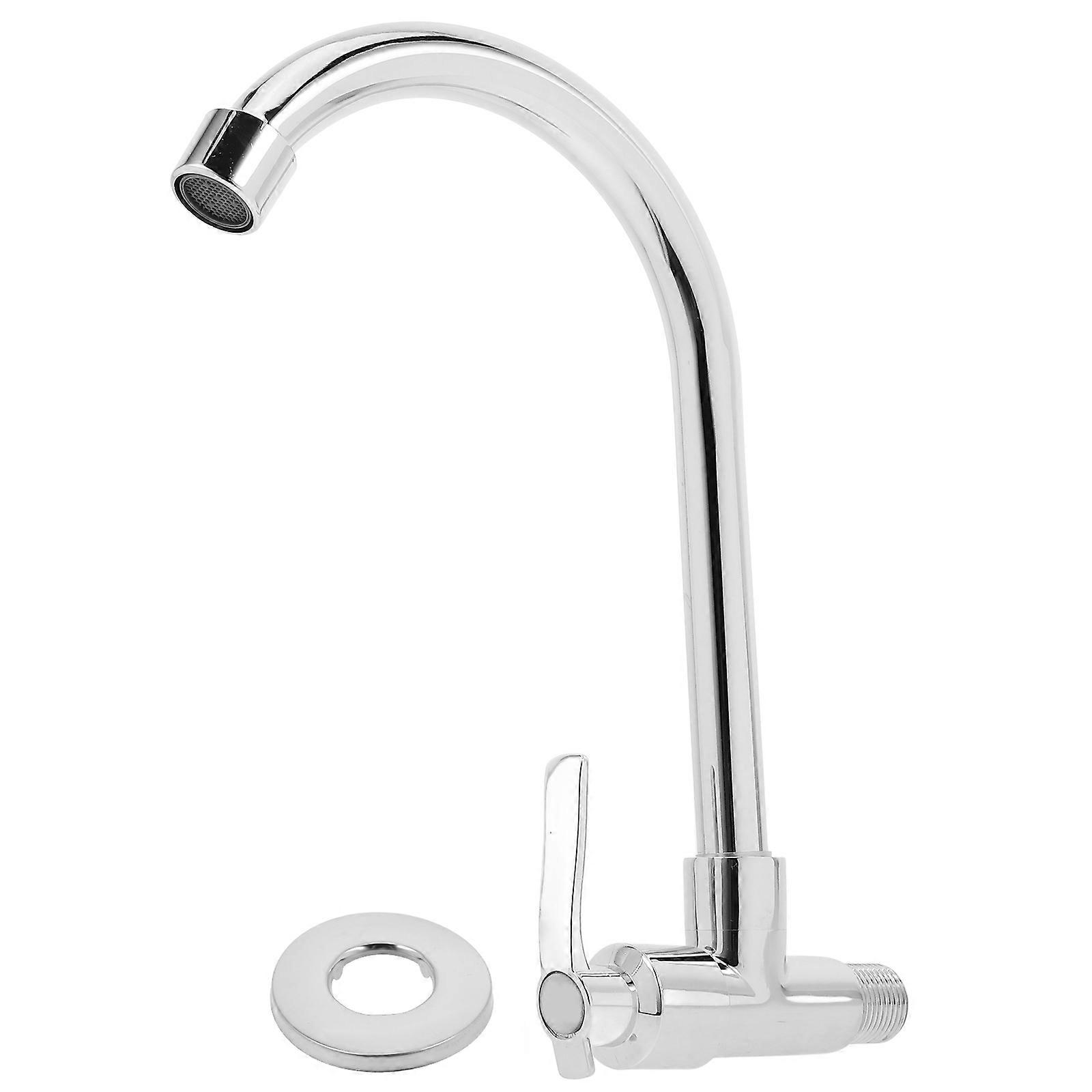 Kitchen Faucet Wall Mount Quick Open 4Sets Durable Copper Construction