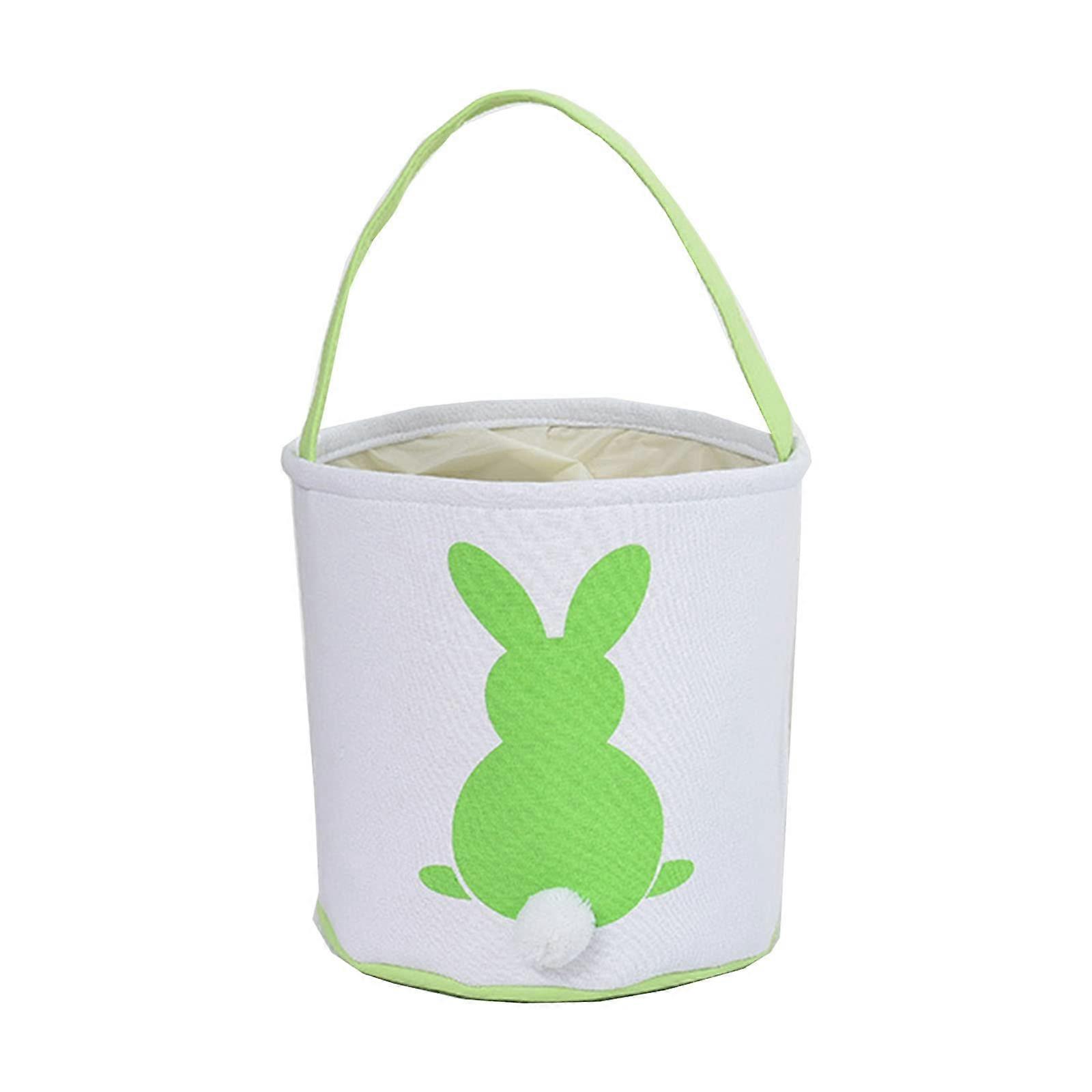 Cute Easter Basket Patterned Easter Basket TailWearResistant Goodies Bag LargeCapacity Storage Bag