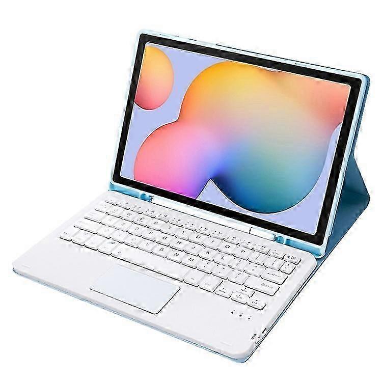 A610B-A Compatible For Samsung Galaxy Tab S6 Lite P610/P615 Leather Bluetooth Keyboard Cover Case Set with Touch Pad