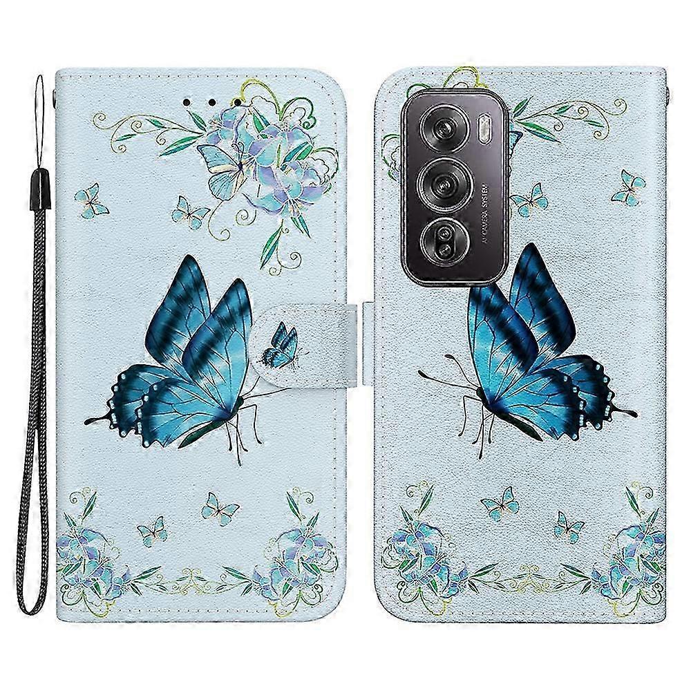 Compatible For Oppo Reno12 Pro 5G (Global) Wallet Case Pattern Print Leather Phone Cover
