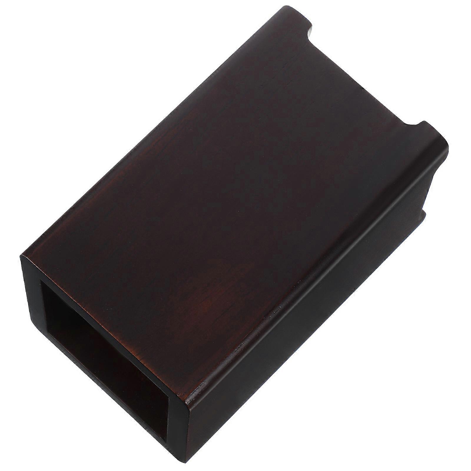 Walnut Wood Pen Holder for Desk Multi-Function Storage 3Pcs Bucket