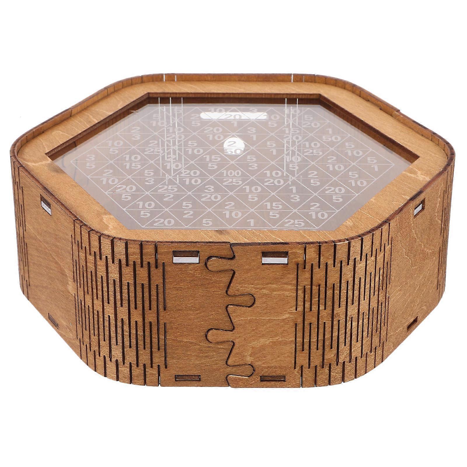 Money Box Wooden with Number for Coin Storage 4Pcs Coin Containers