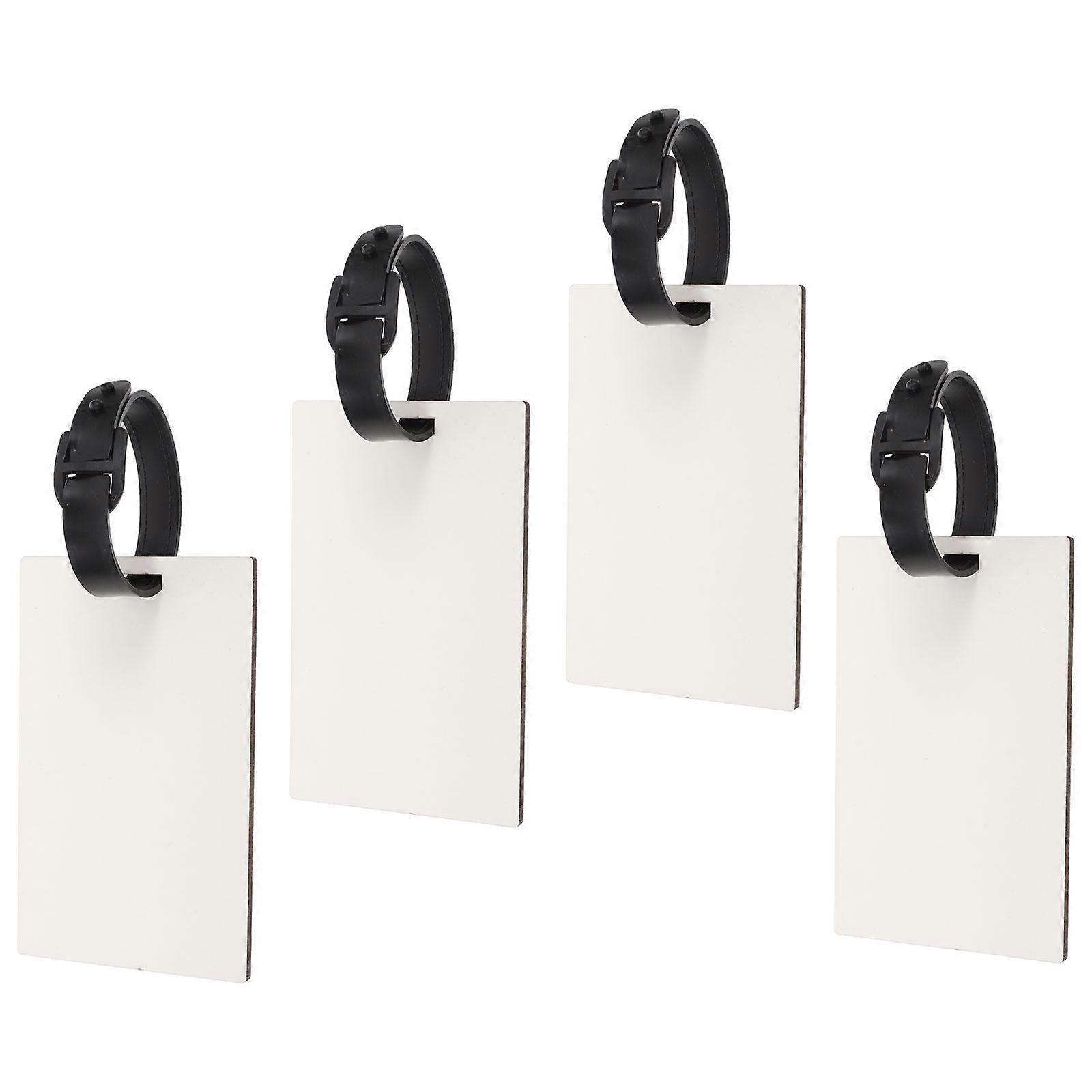 Heat Transfer DIY Blank Luggage Tags with 8Pcs Sublimation Name Id Cards