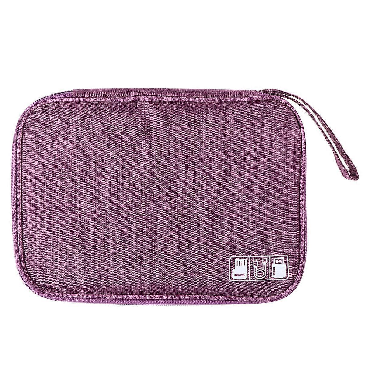 Digital Organizer Bag Rectangular Shape Nylon Material Travel Daily Use Outdoor Activities 1Pcs