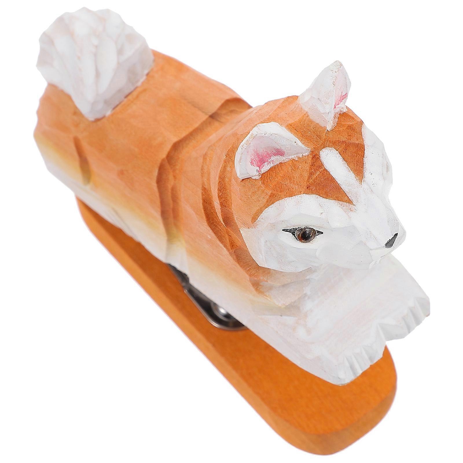 Wooden Stapler 2Pcs Funny Animal Paper Stapler for Office Tasks