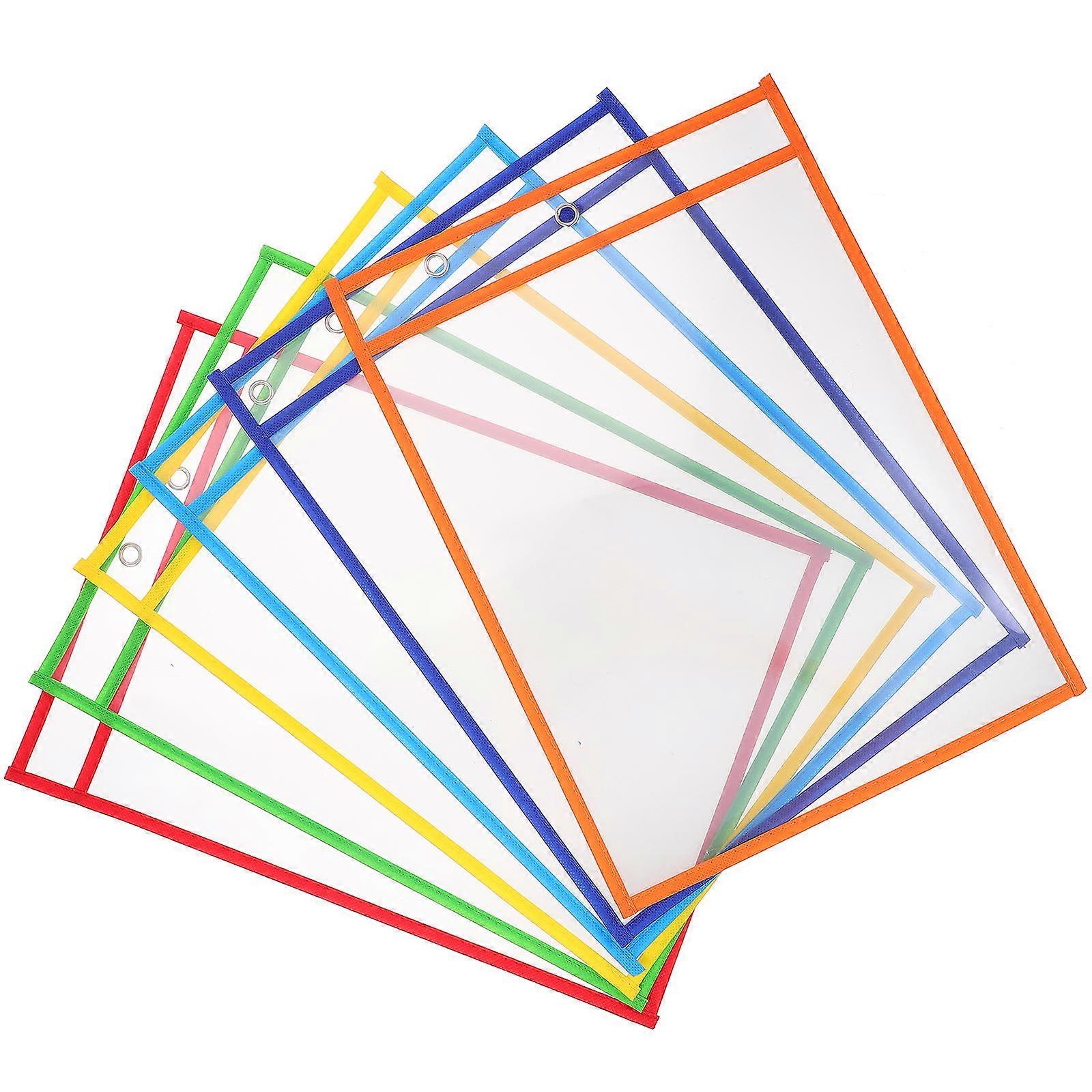Transparent Folders For Documents With Pockets For Families Professionals Document Protection Non-Woven Fabrics 6Pcs