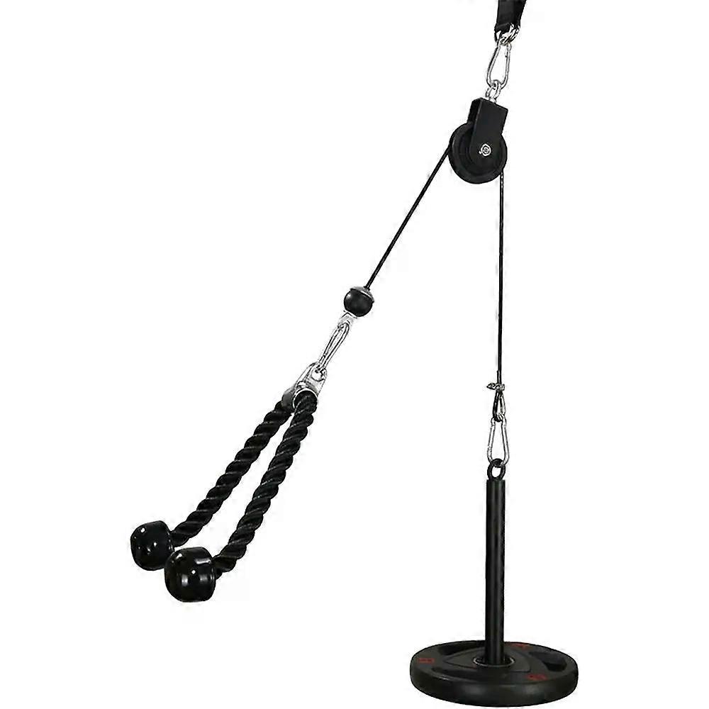 Pull Down and Lift Weight Pulley System Cable Machine Pulley Attachment for Triceps Pull Down Biceps Curl Back Forearm