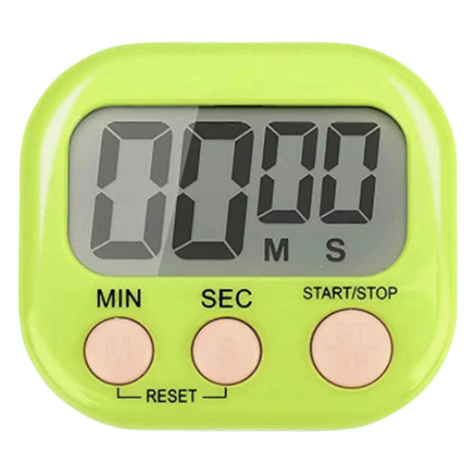 HALJEN 1Pack Small Digital Kitchen Timer Back and On/Off Minute Secondup Countdown