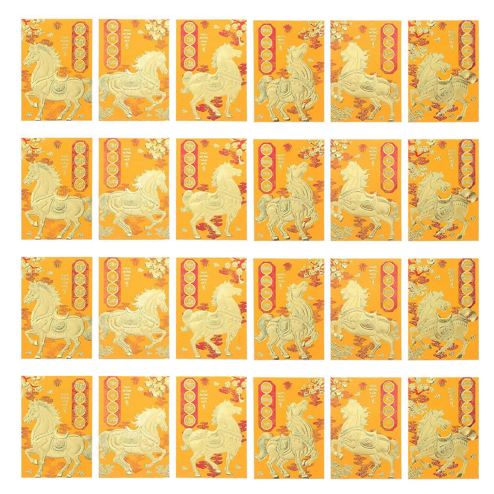 Vietnamese Horse Year Envelopes Paper Festive Giving for 360Pcs