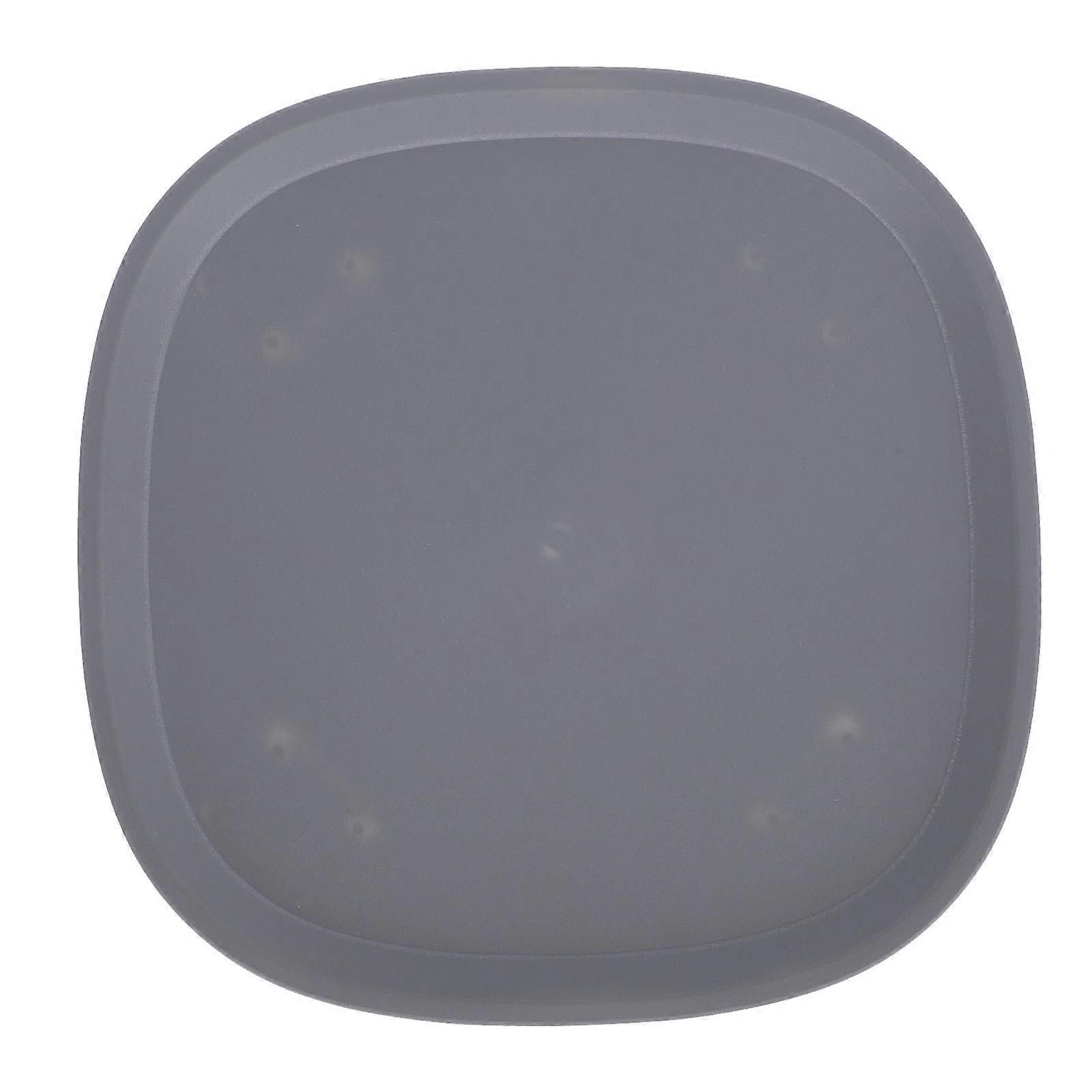 Grey Movable Vase Rack Plastic Flowerpot Tray 2Pcs with Wheels