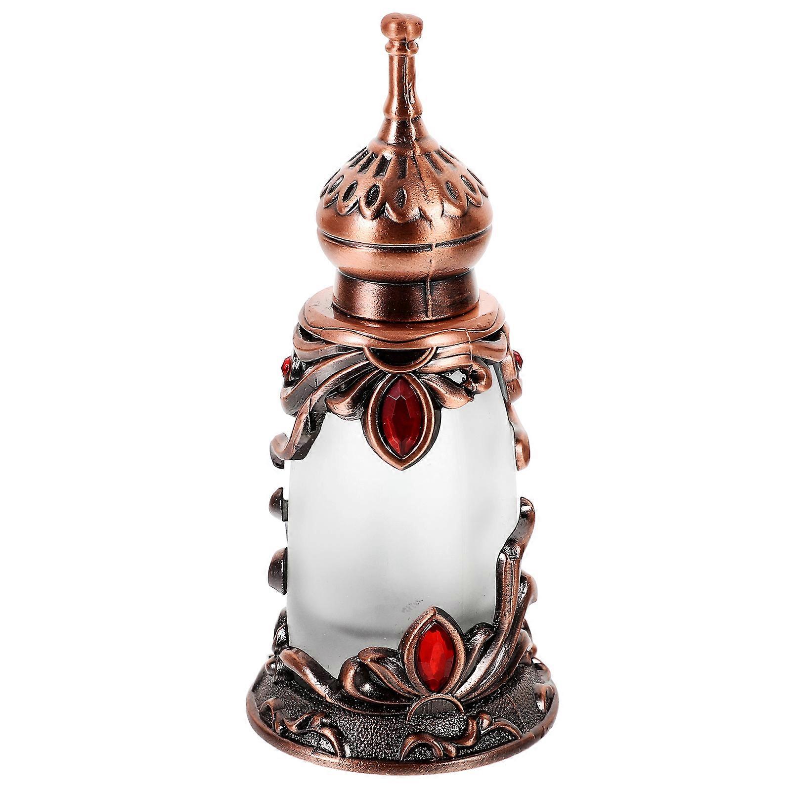 Vintage Metal Perfume Bottle Refillable Perfume Bottle for Storage 2Pcs