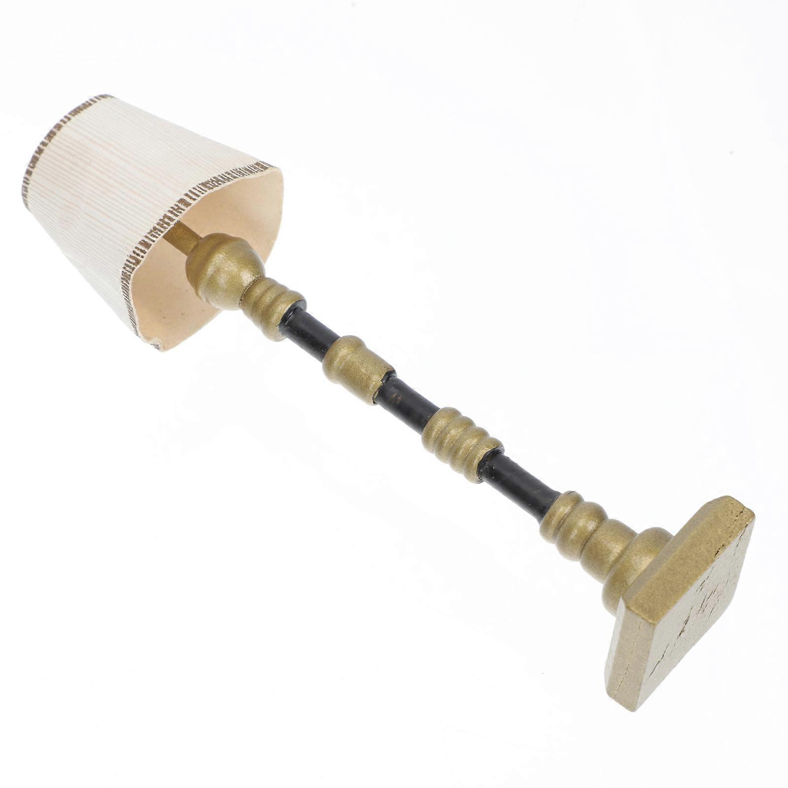 Mini House Lamp Decoration Resin Model for Scene Layout 2Pcs